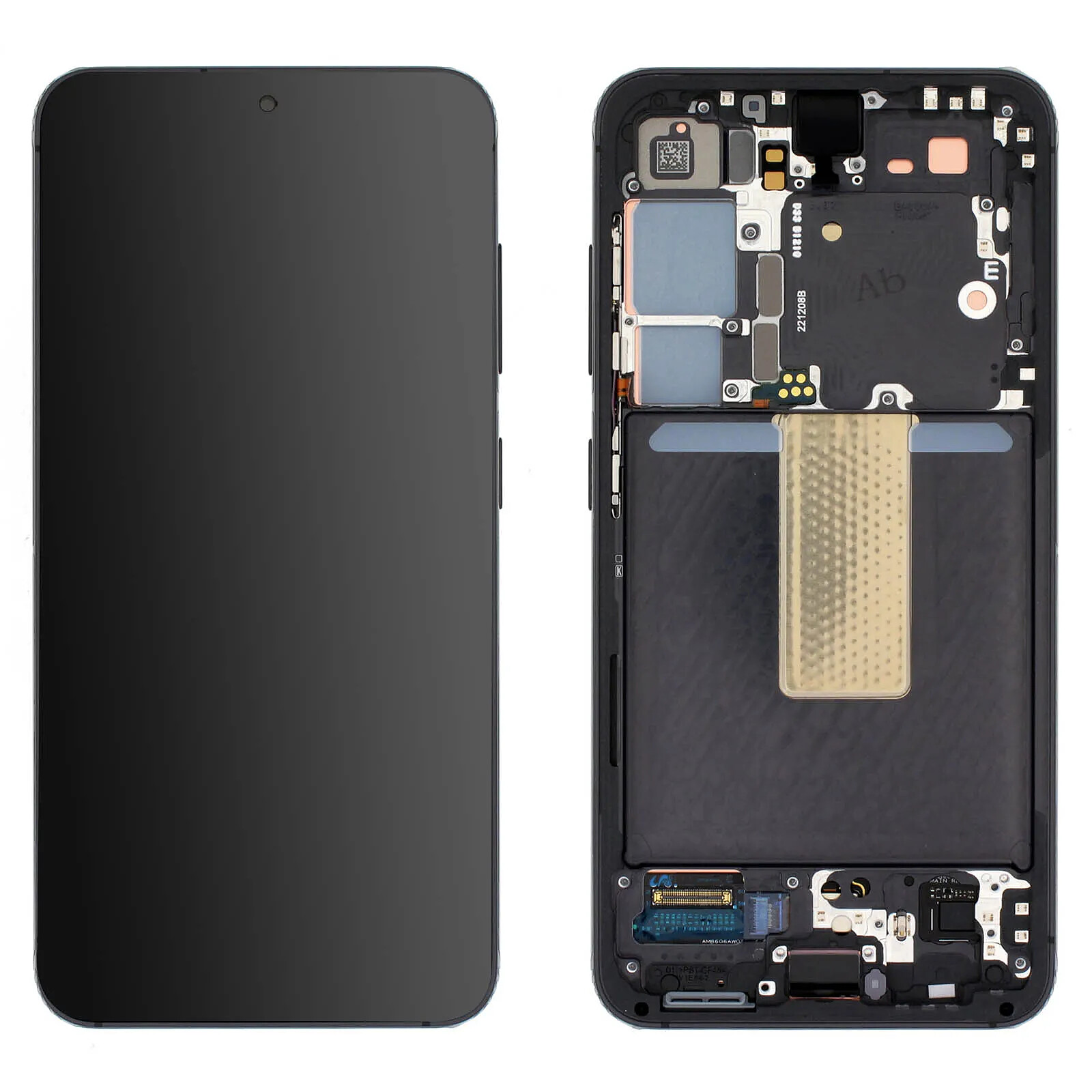 Samsung Écran Complet pour Samsung Galaxy S23 Vitre Tactile et Châssis Phantom Noir