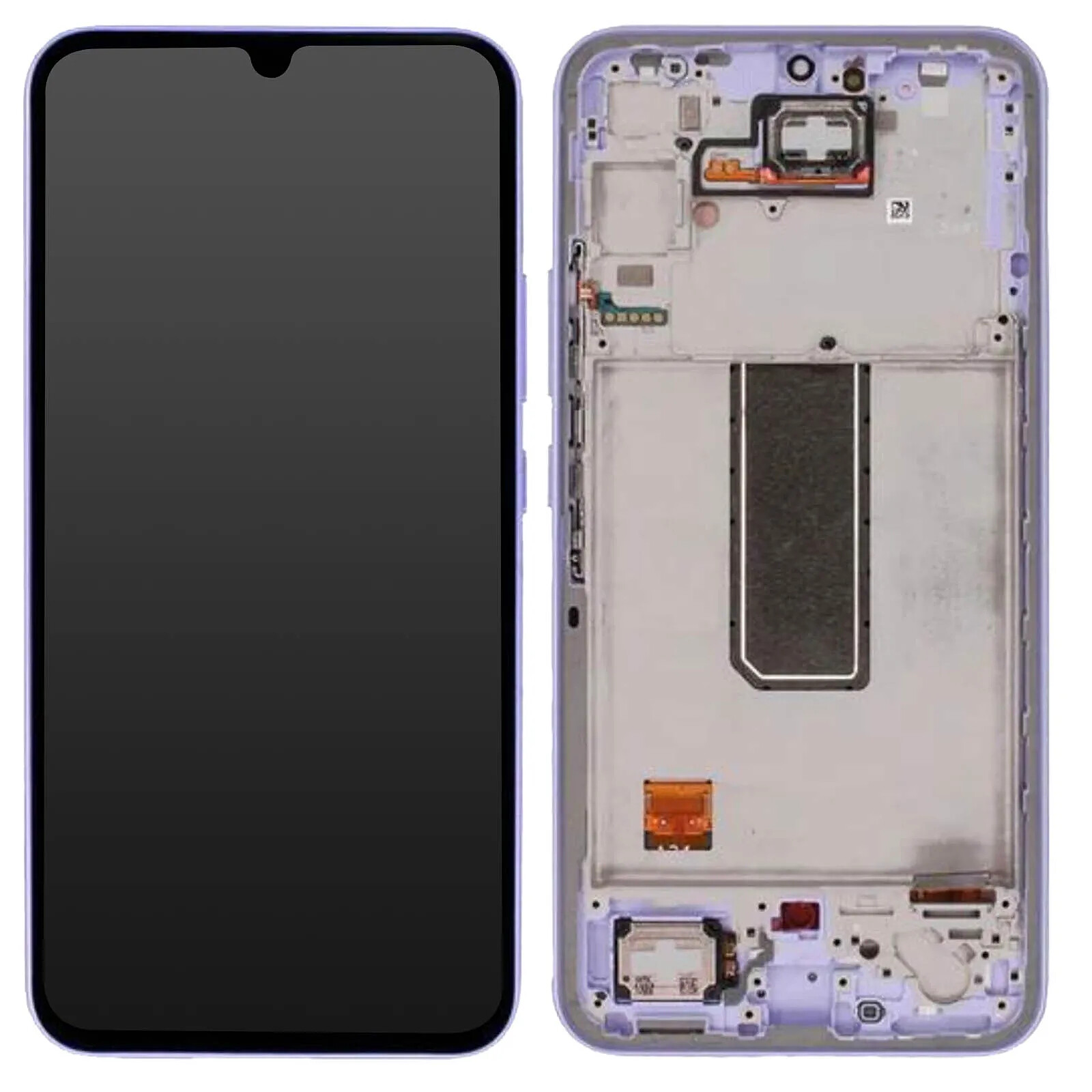 Samsung Écran Complet pour Samsung Galaxy A34 5G Vitre Tactile et Châssis Lavande