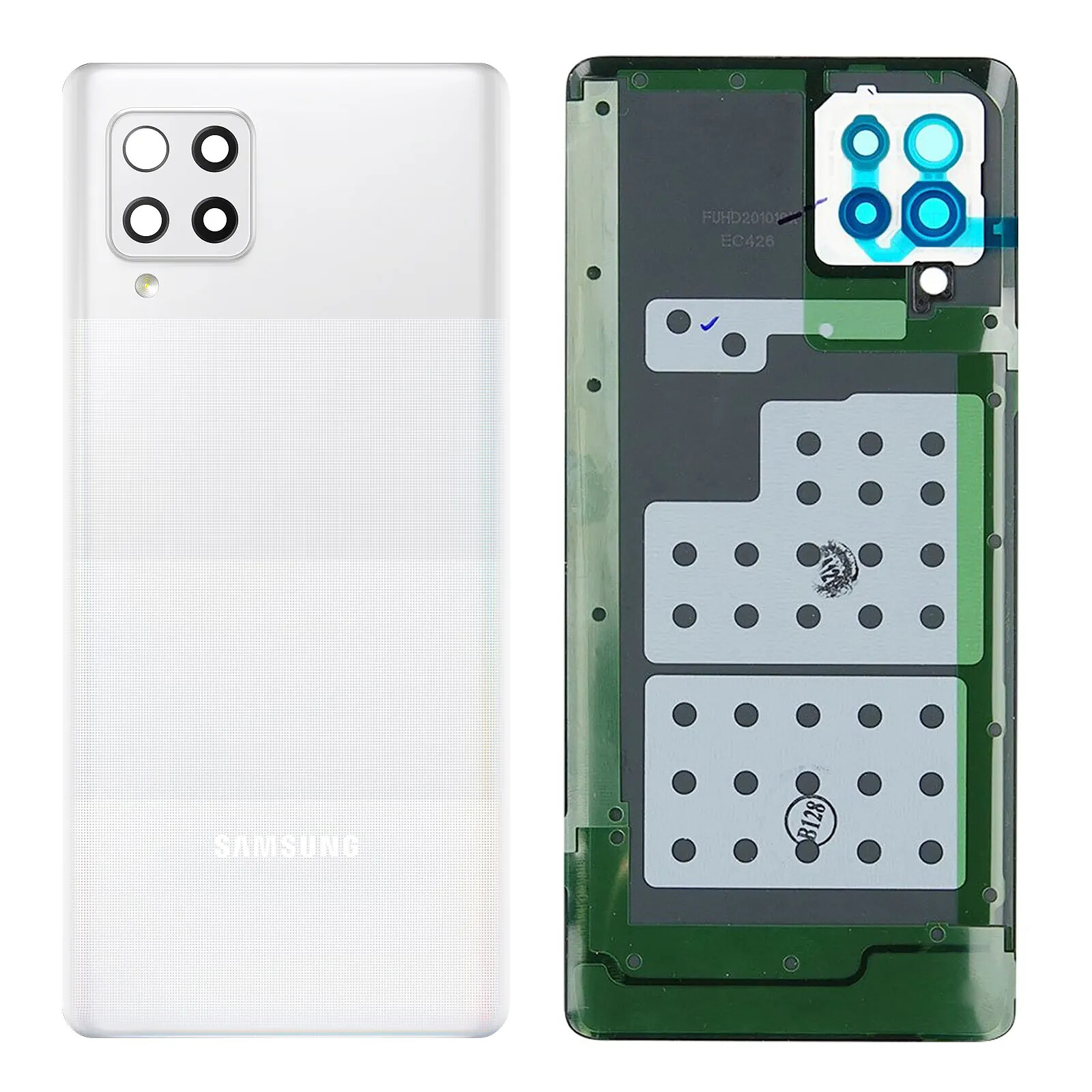 Samsung Cache Batterie D'origine pour Galaxy A42 5G Pièce de Remplacement  Blanc