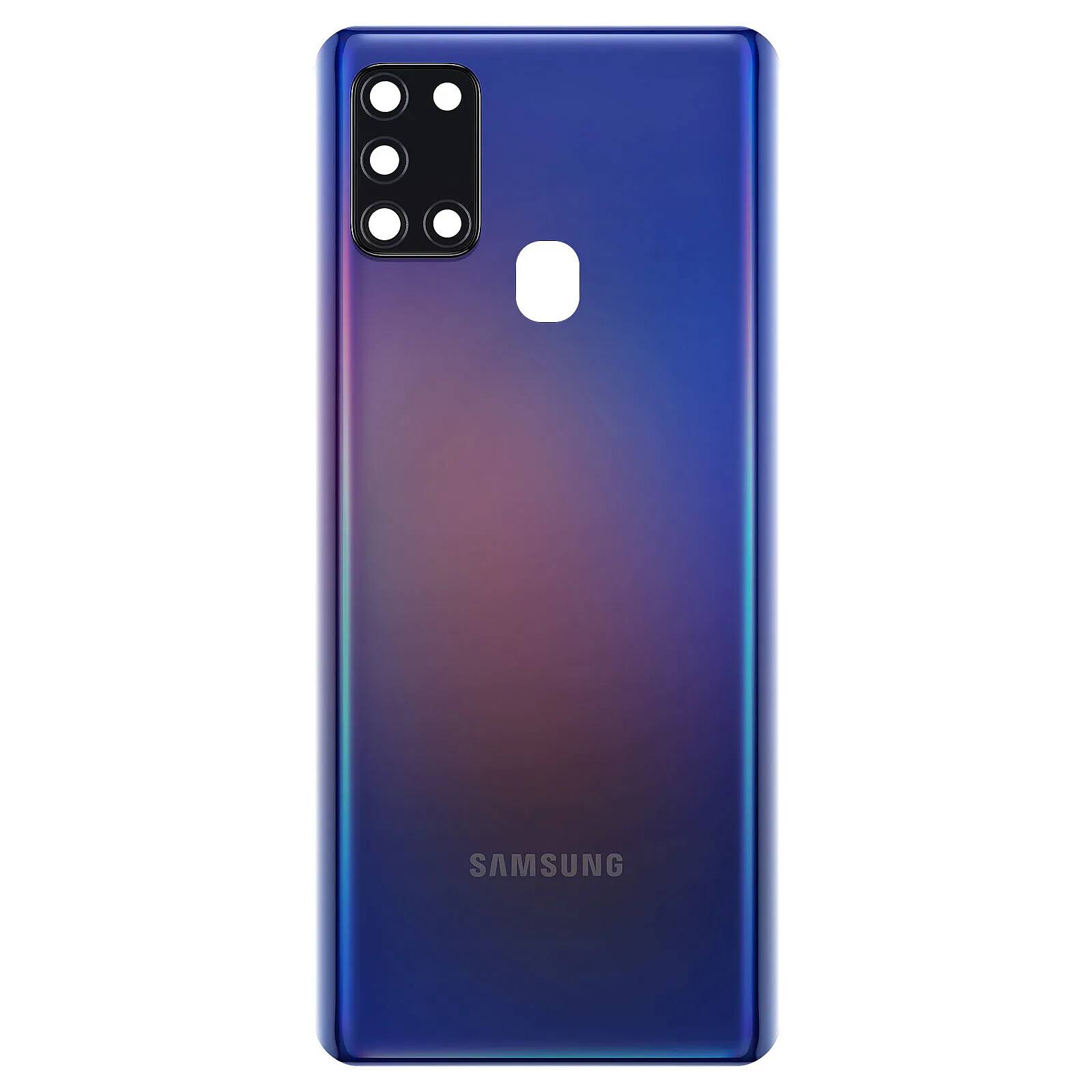Samsung Cache Batterie original  pour Galaxy A21s Façade Arrière de remplacement Bleu