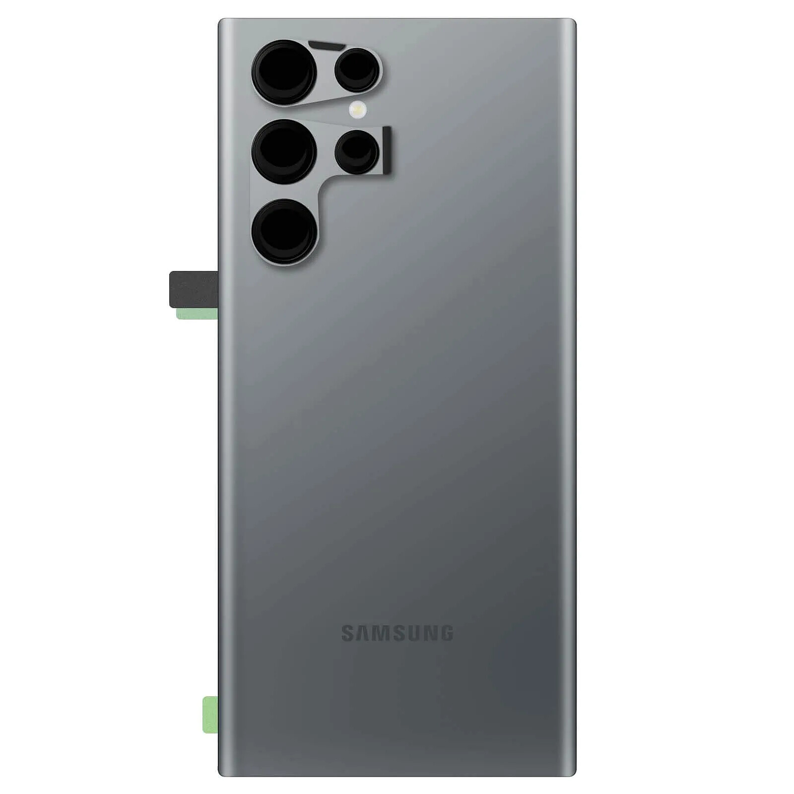 Samsung Cache Batterie Originale pour Samsung Galaxy S22 Ultra avec lentille caméra gris