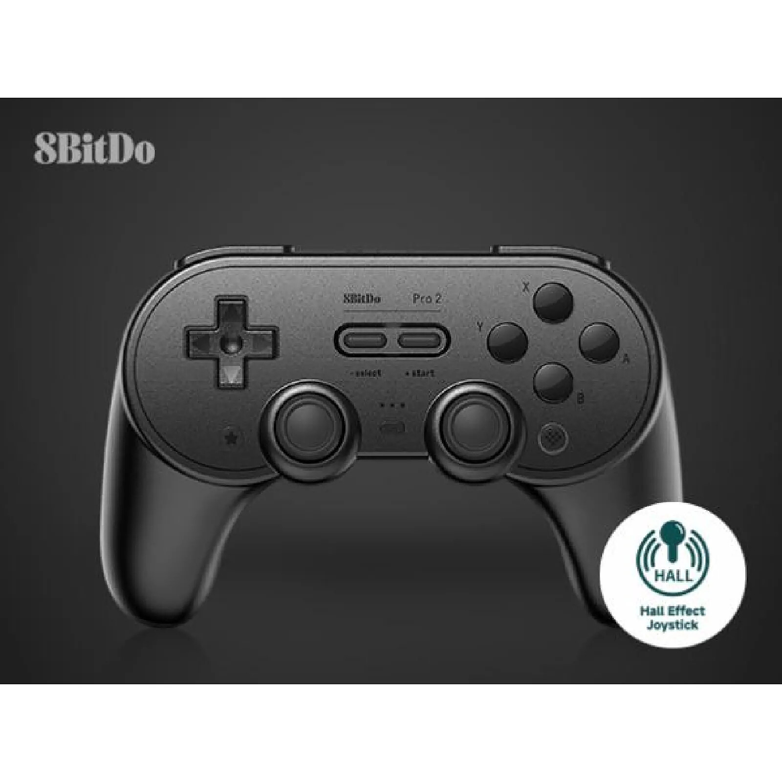 8BitDo PRO 2 Gamepad Hall Effect - Black New Edition - Console ...