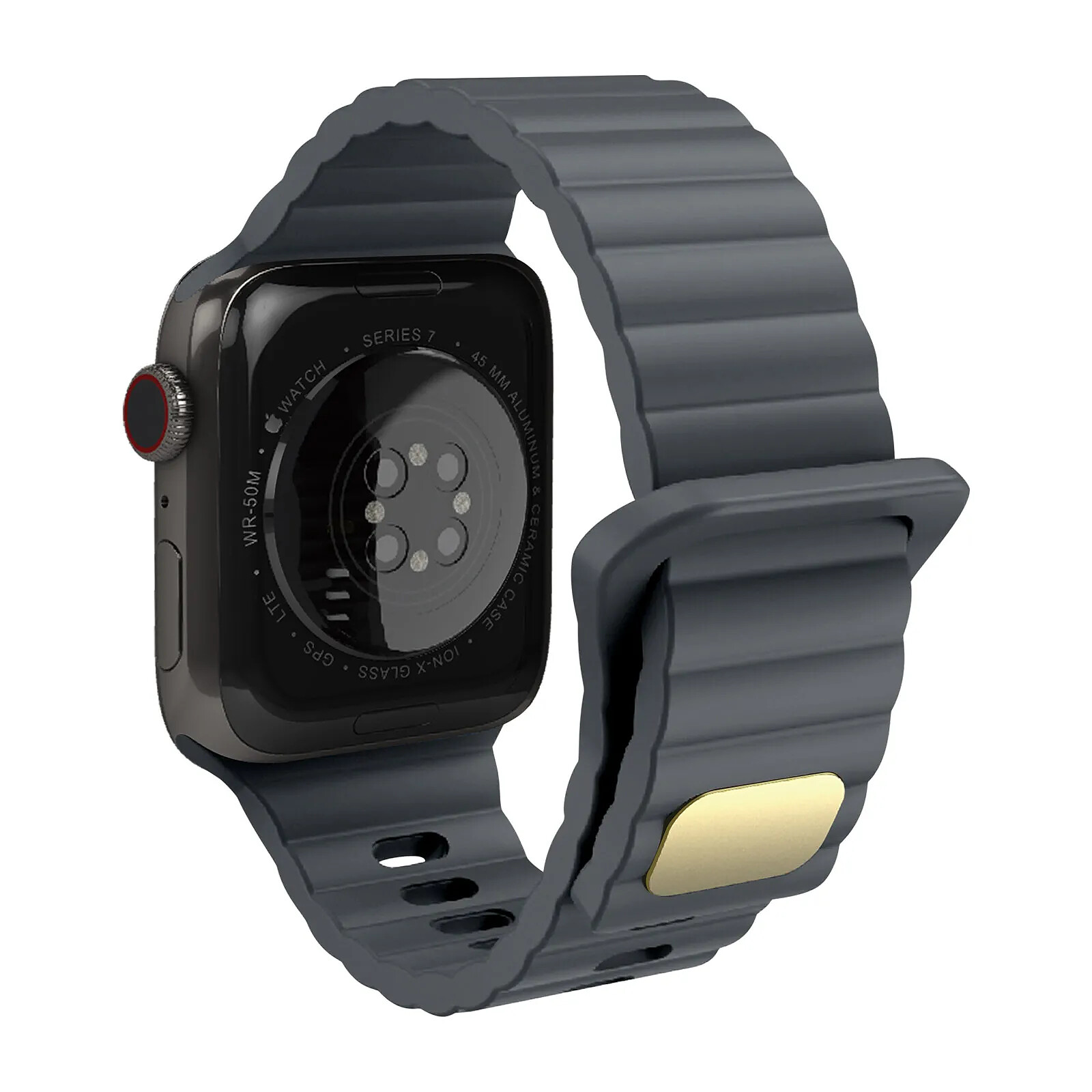 Bracelet En Silicone 20mm Gris Foncé Pour Samsung Galaxy Watch 5 Pro 40mm 44mm Bracelet A Boucle Magnetique Fiche Technique Et Prix Au Maroc