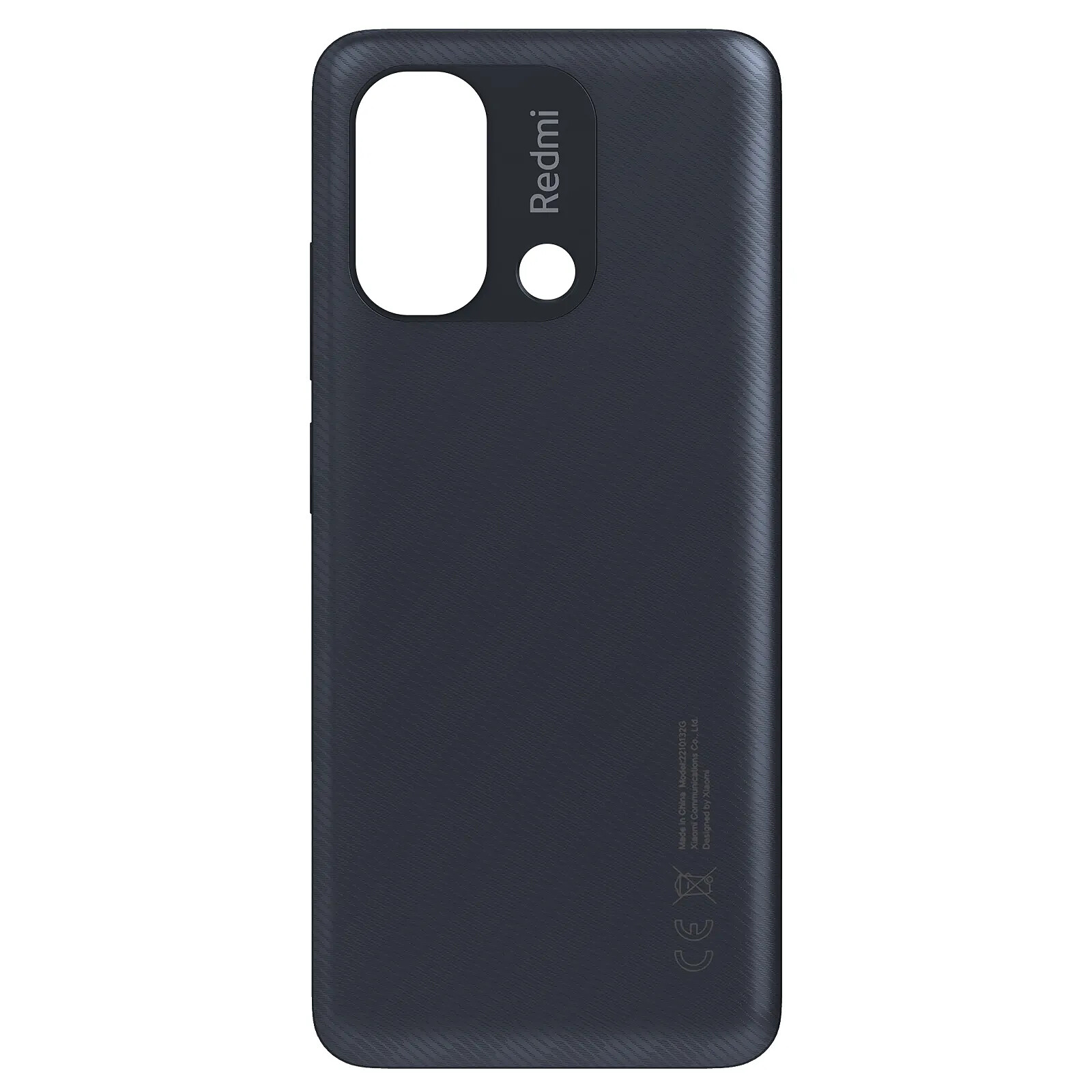 Xiaomi Vitre arrière pour Xiaomi Redmi 12C Original Service Pack Noir