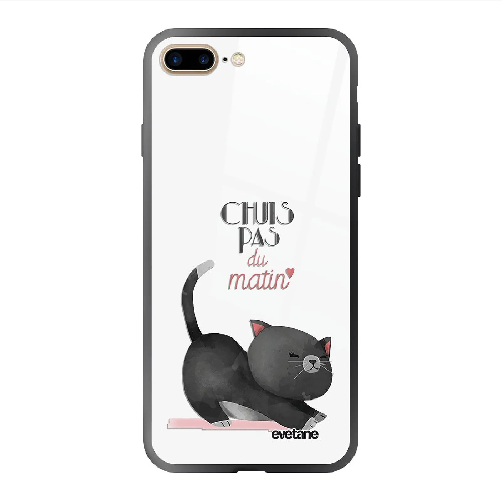 Evetane Coque iPhone 7 Plus/ 8 Plus Coque Soft Touch Glossy Chuis pas du matin Design