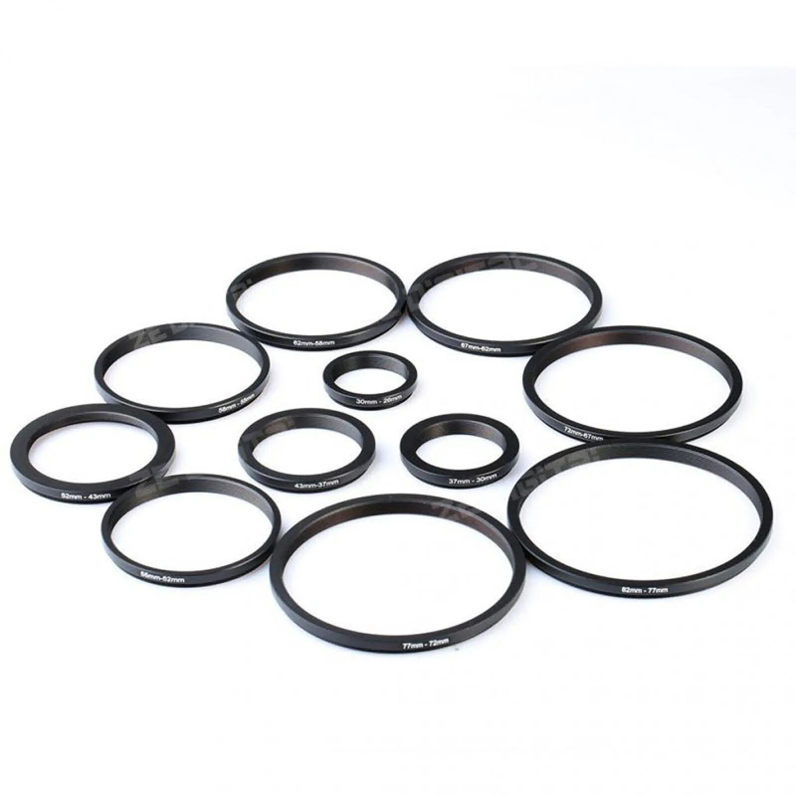 K&F Kit de 11 bagues de réduction pour filtres universel