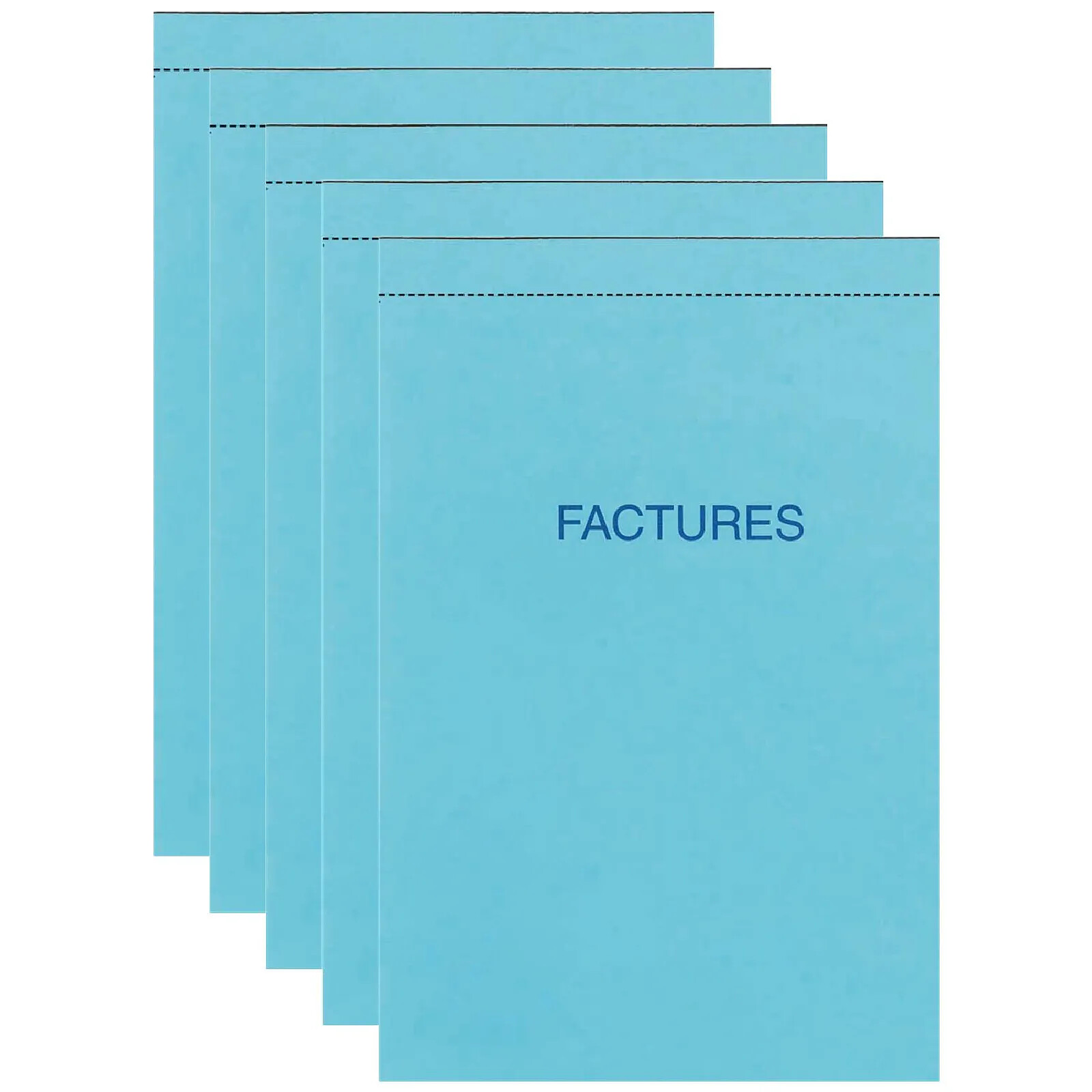 ELVE Lot De 6 Manifolds FACTURES 210 X 140 Mm - 50 Feuillets Dupli - Carnet Factures Professionnel