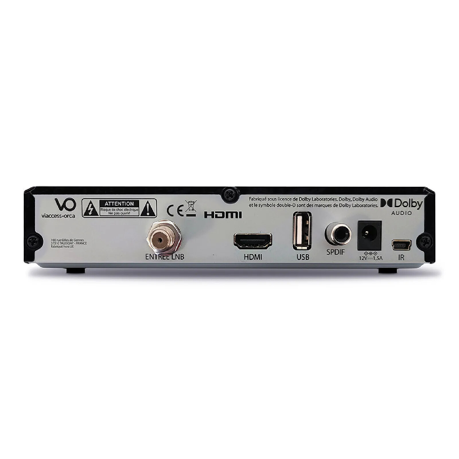 Décodeur TNT Metronic Double Tuner Zapbox EH-D3 HEVC - Full HD, HDMI, Péritel, USB - Enregistrement Et Time Shift - Télécommande Incluse