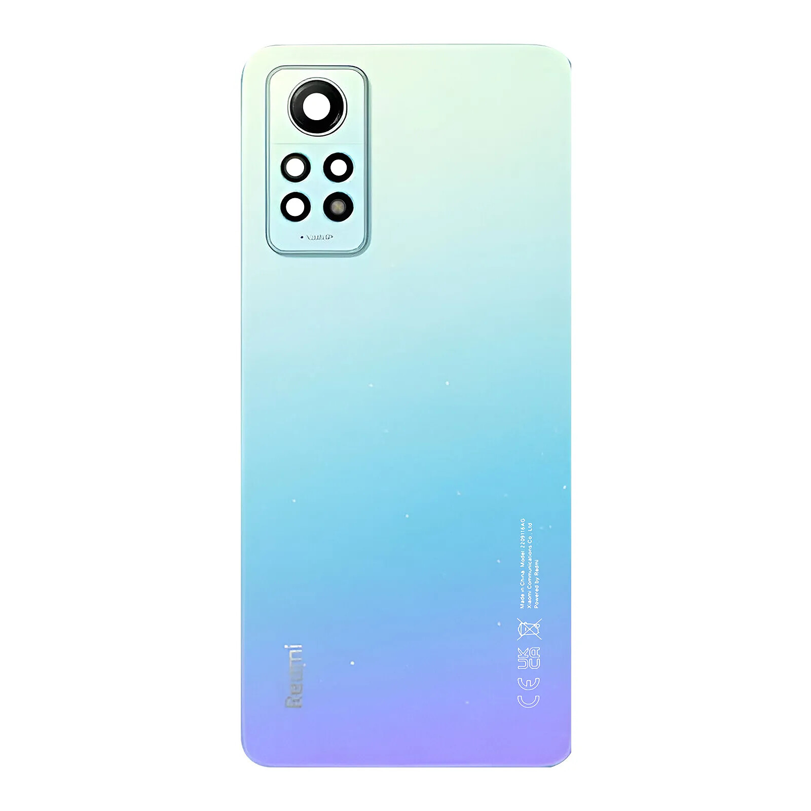 Xiaomi Cache batterie pour Xiaomi Redmi Note 12 Pro 4G Original Service Pack Bleu Pâle