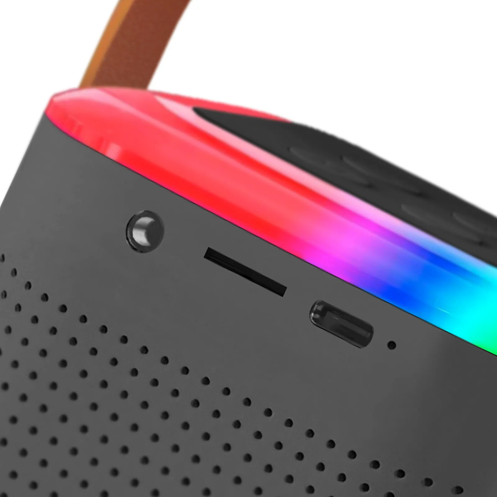 Micro Karaoké Portable Bluetooth Avec 2 Micros - Effets De Voix, Lumières LED, Batterie Longue Durée, Idéal Pour Fêtes Machine Karaoké Effets Voix Magiques