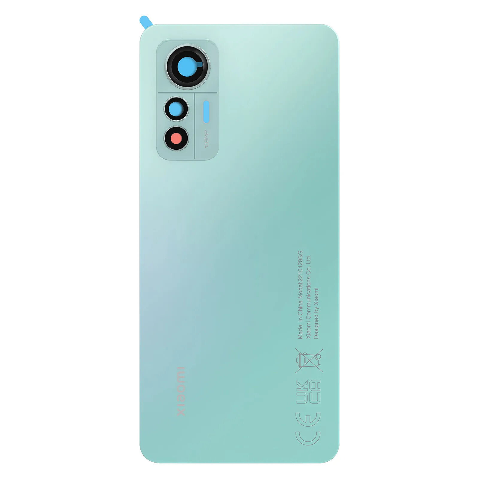 Clappio Vitre arrière de remplacement pour Xiaomi 12 Lite