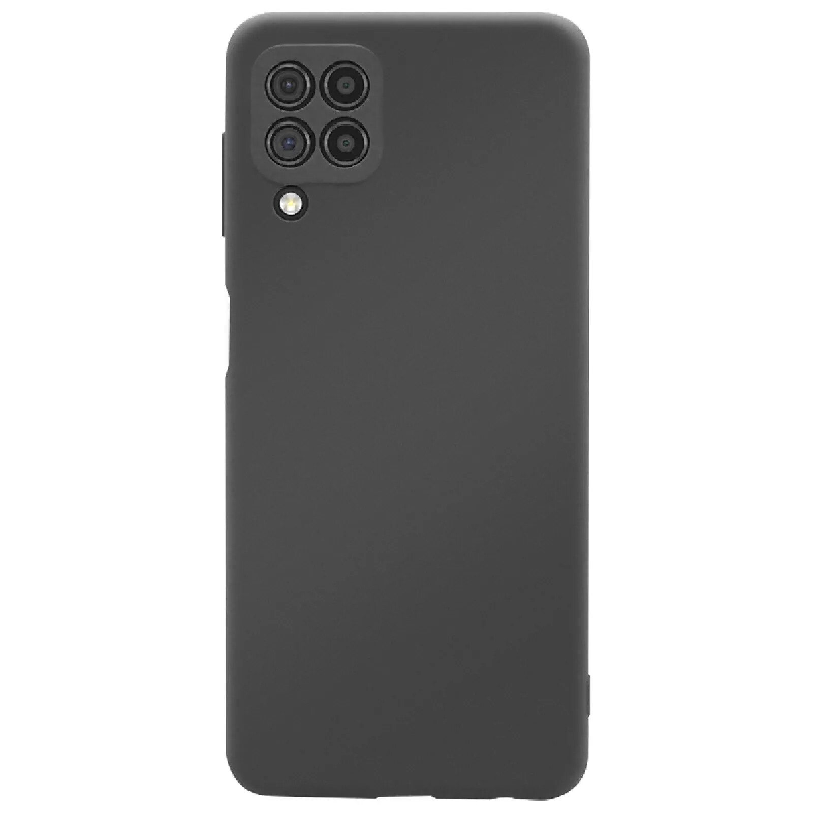 Jaym Coque pour Samsung Galaxy A22 4G Premium Silicone Microfibre Noir