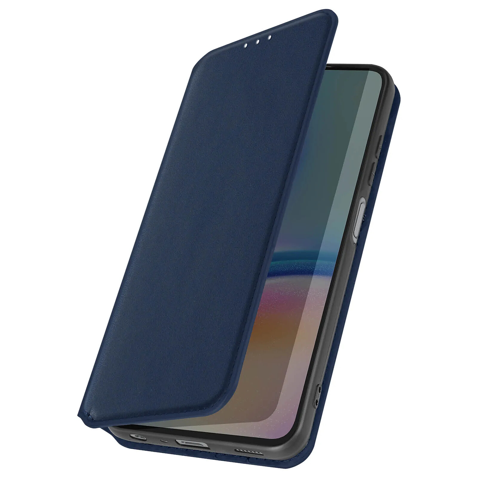 Étui Avizar Pour Xiaomi Mi A3 - Porte-cartes & Support Vidéo - Bleu Nuit - Neuf