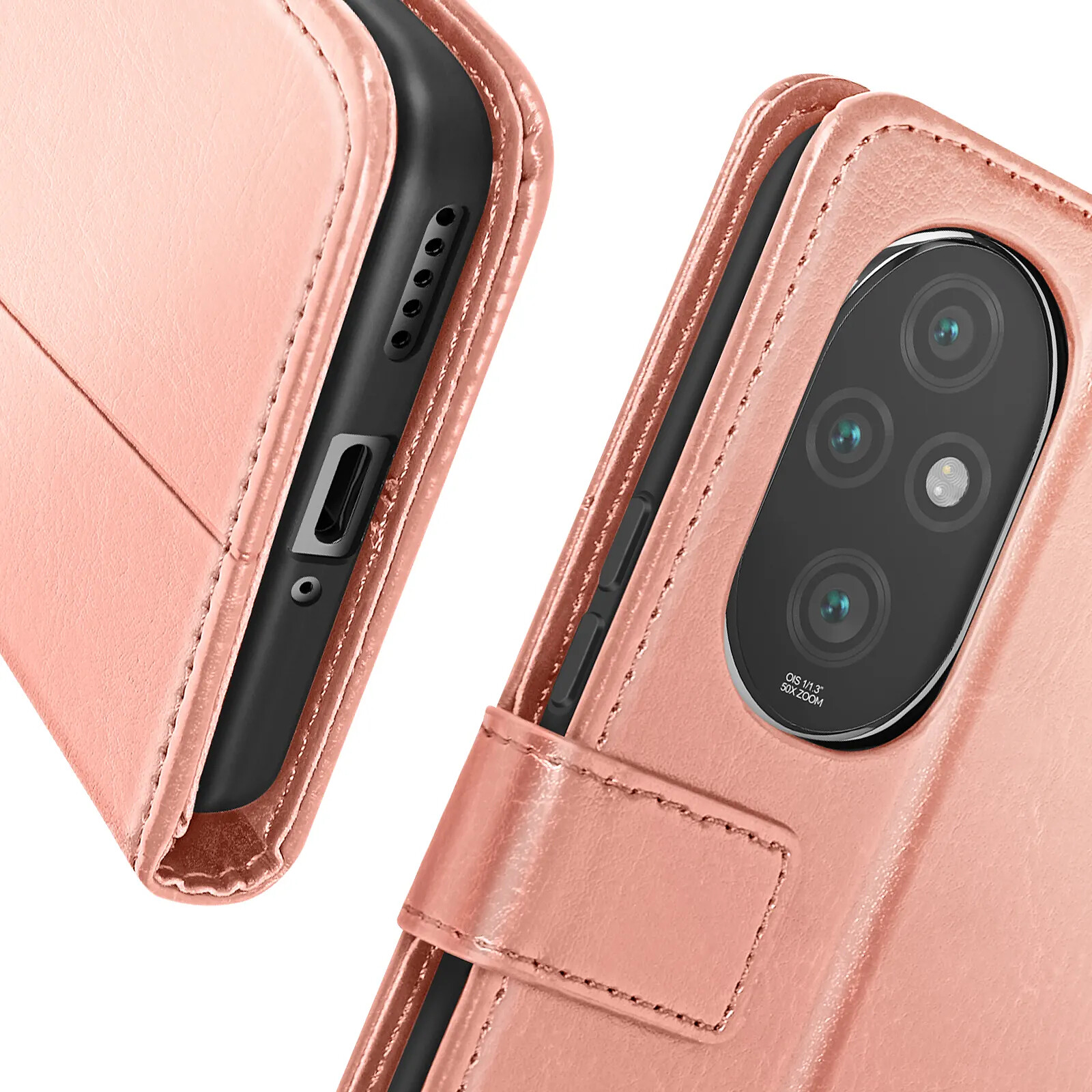 Étui Ceinture Honor 200 Lite – Holster Cuir & Feutre Noir – K-S-Trade