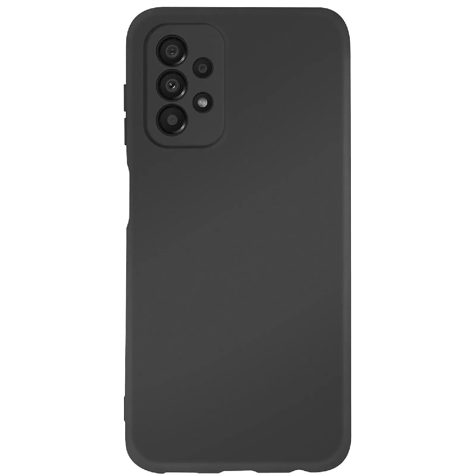 Jaym Coque pour Samsung Galaxy A13 4G Premium Silicone Microfibre Noir