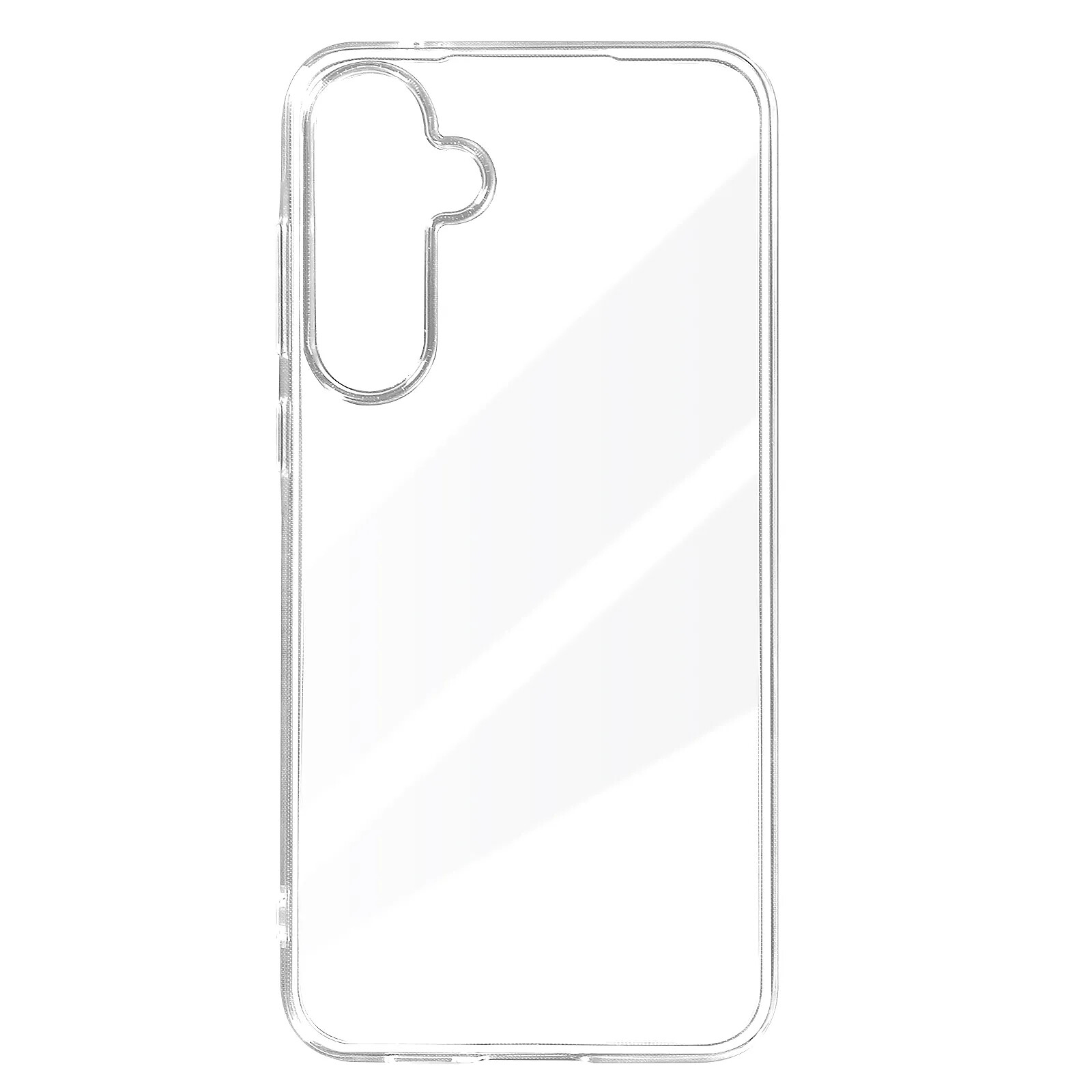Coque pour Samsung Galaxy A55 Silicone Flexible Fin Bords Surélevés Transparent