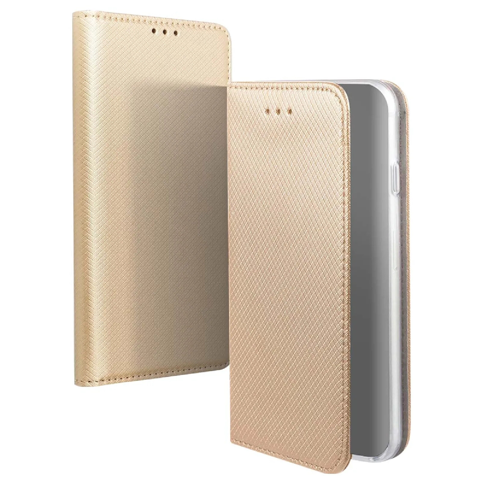 Jaym Étui Folio pour Apple iPhone 14 Pro Max Magnétique Fonction Stand Dorée