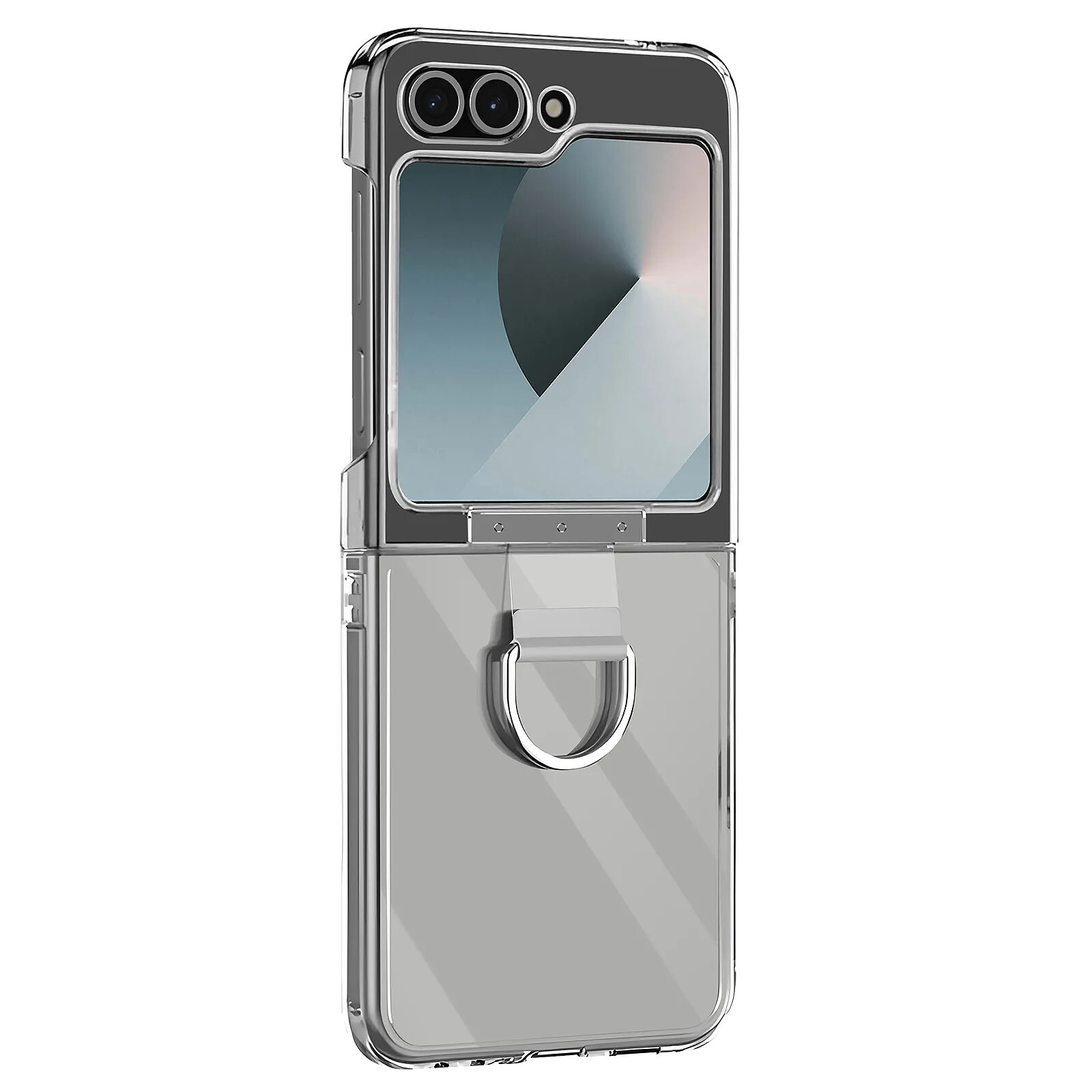 Avizar Coque pour Samsung Galaxy Z Flip 6 Bague Rigide Fine Légère