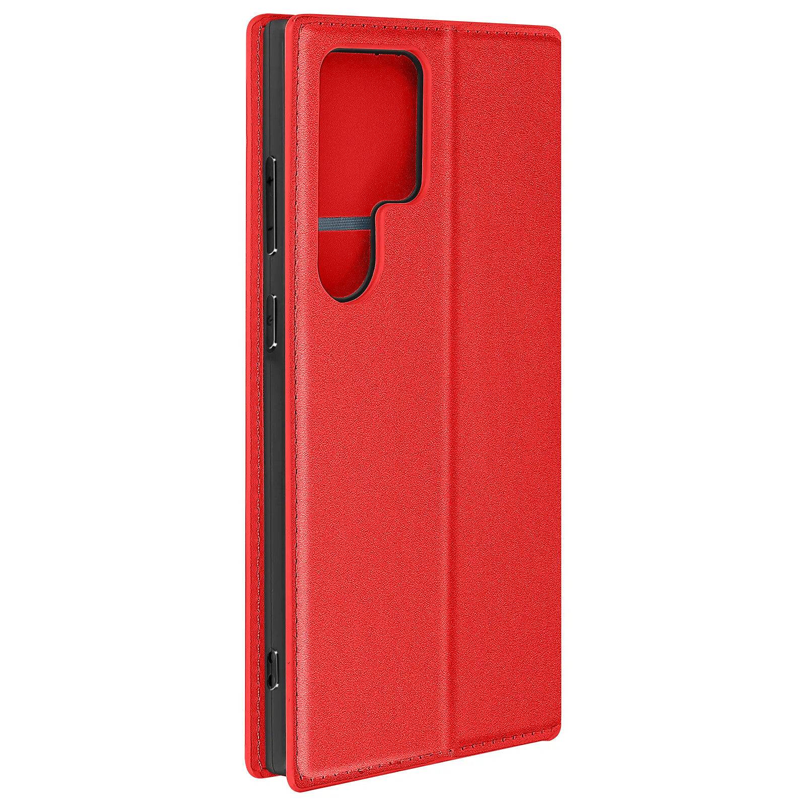 Avizar Étui pour Galaxy S24 Ultra Porte-carte Support Vidéo Clapet Magnétique