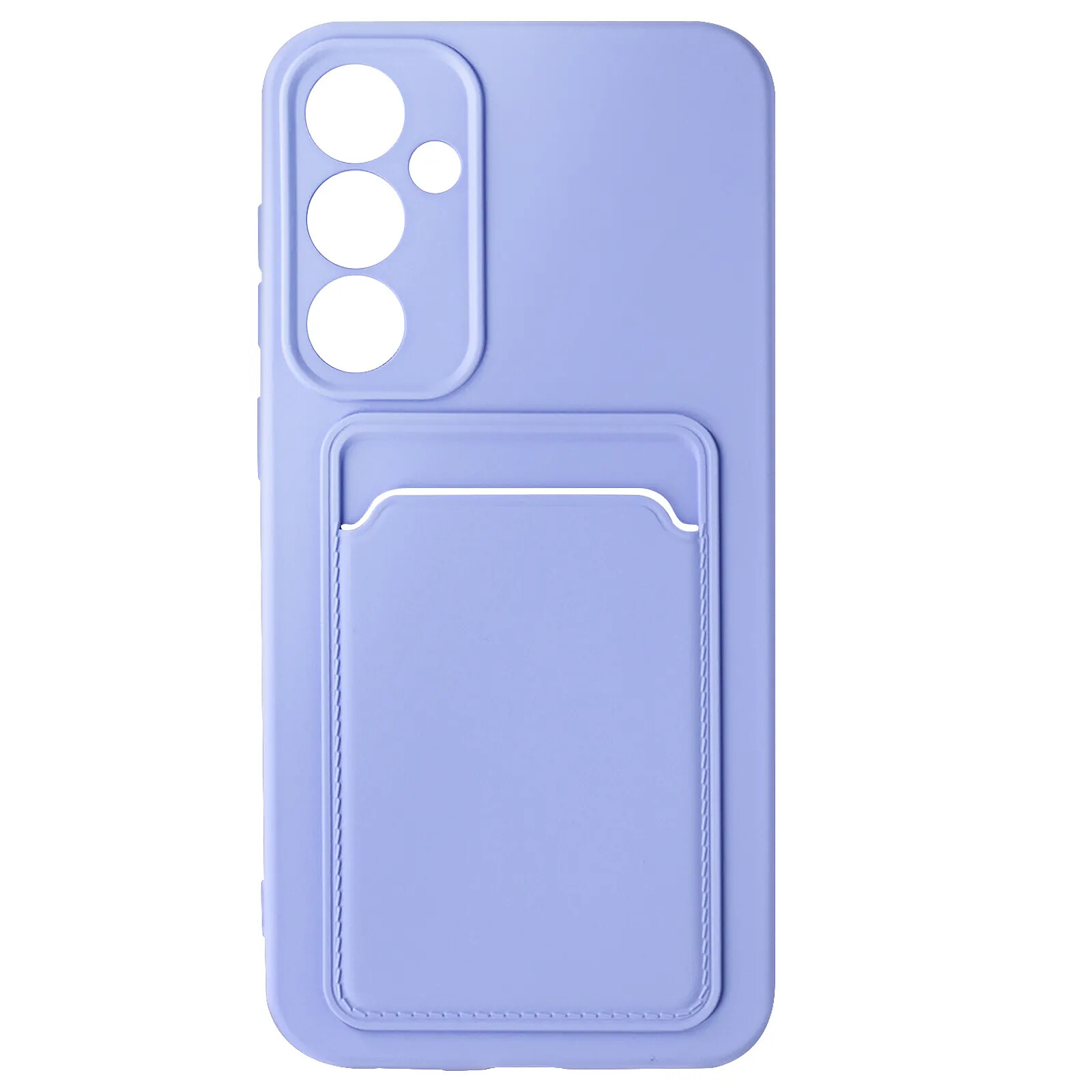 Coque Avizar Souple Porte-Cartes Pour Samsung Galaxy S24 / S25 - Violet - Anti-traces