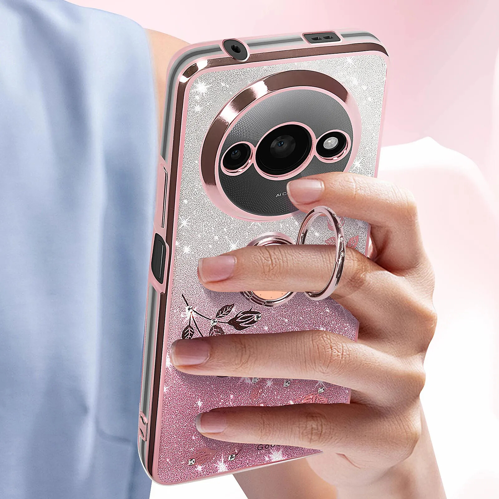 Housse Avec Collier Pour Xiaomi Redmi A3 - Protection Écran + Lanière Amovible