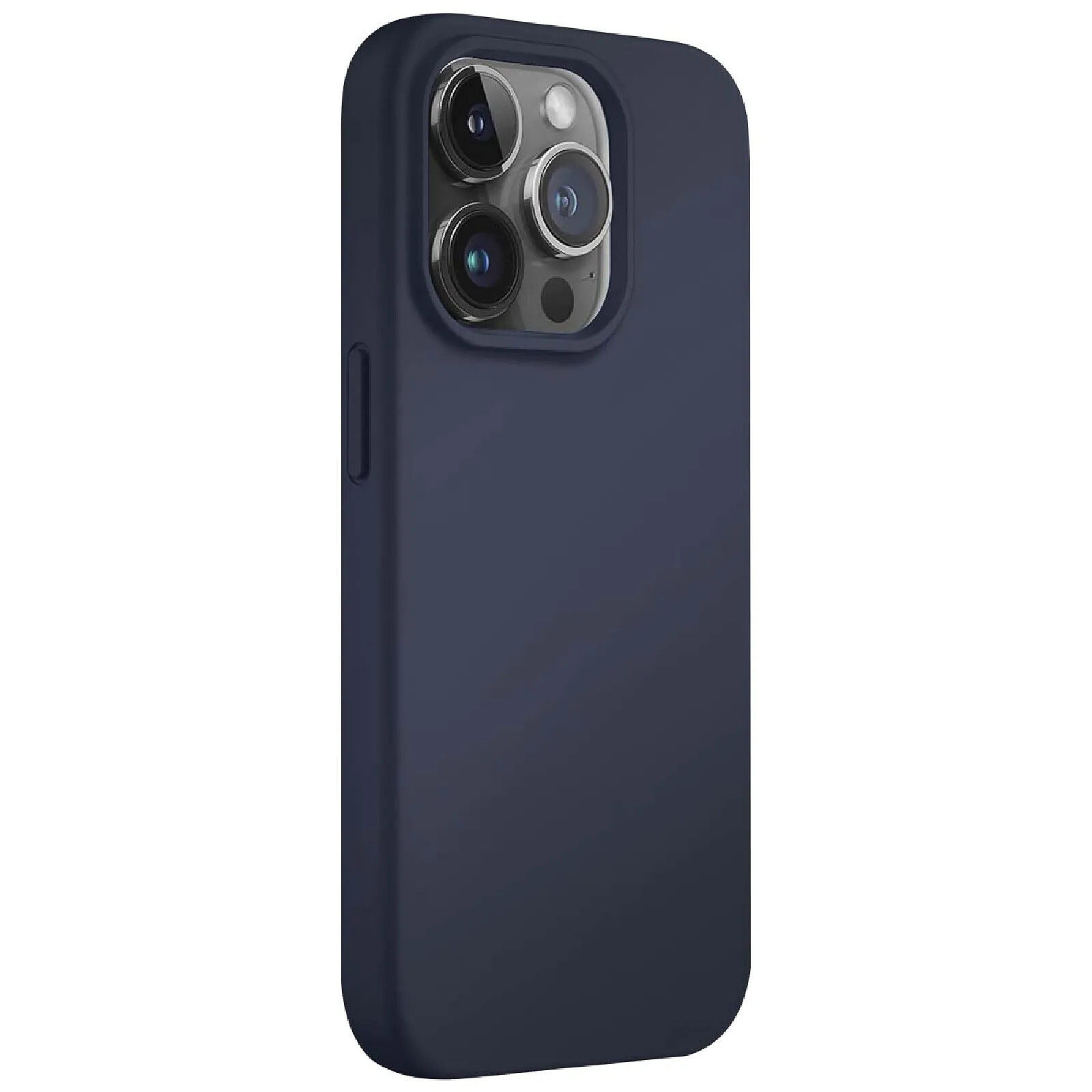 Jaym Coque pour Apple iPhone 14 Pro Max Premium Silicone Microfibre Bleu