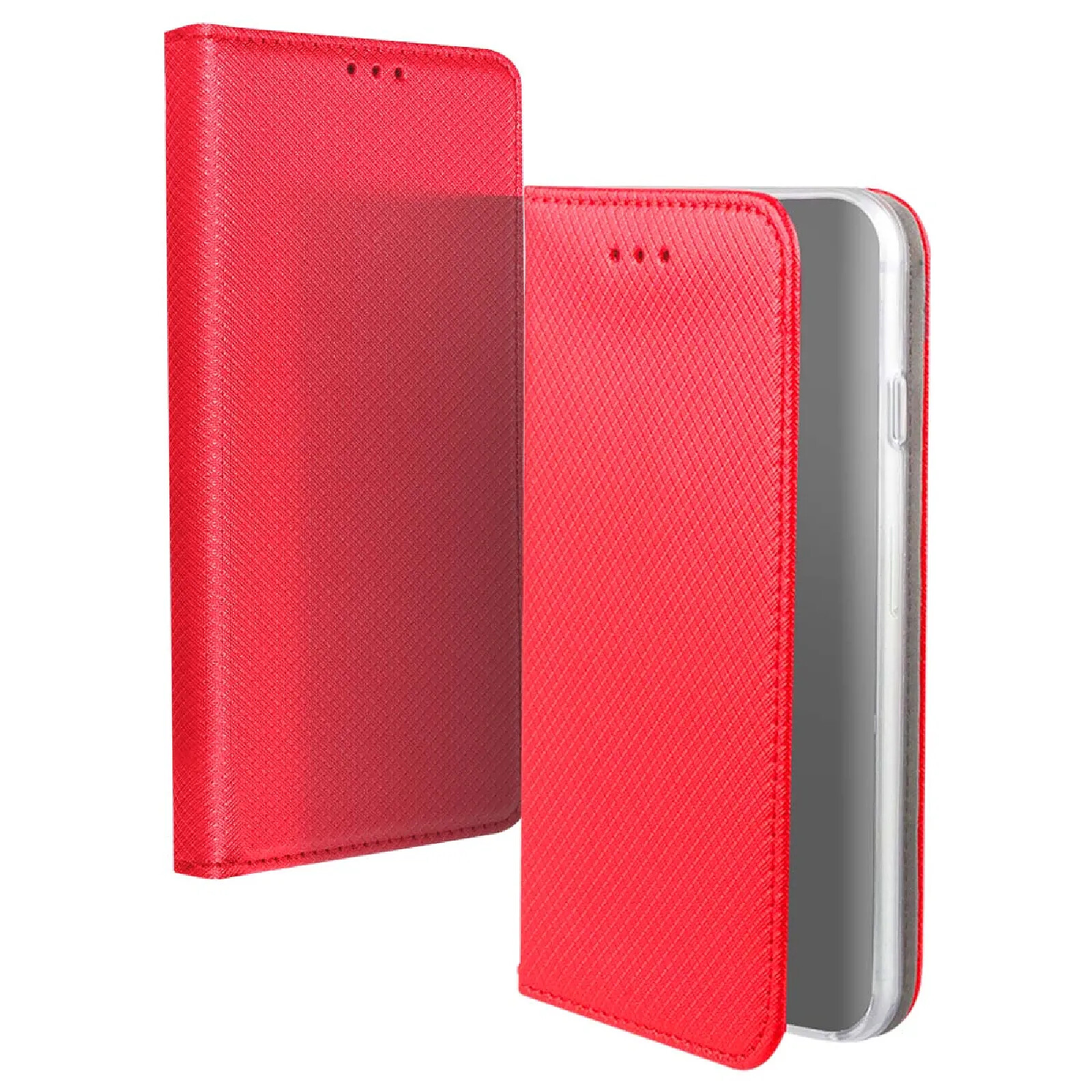 Jaym Étui Folio pour Apple iPhone 14 Pro Magnétique Fonction Stand Rouge