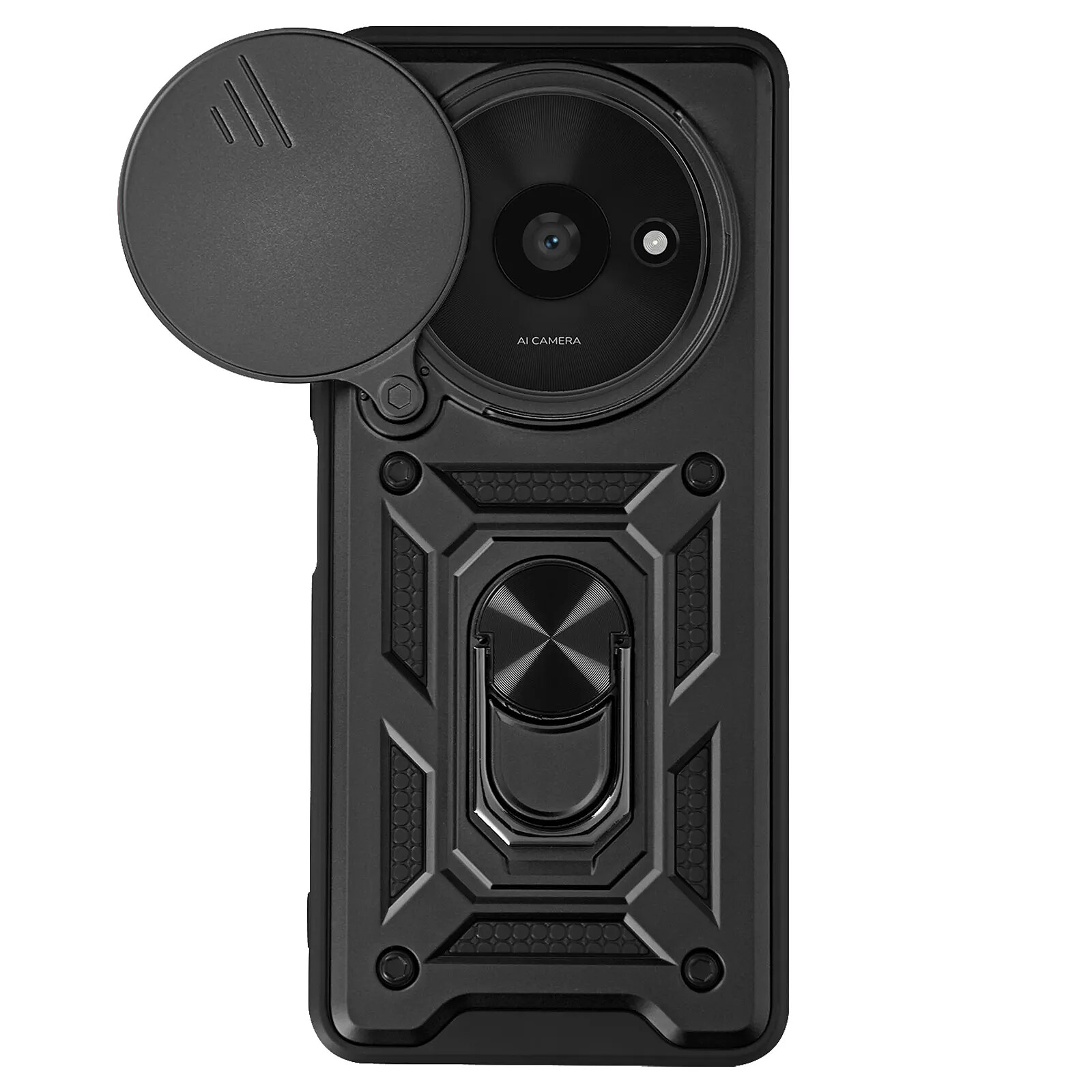 Mayaxess Coque pour Xiaomi Redmi A3 Silicone Souple Revêtement Fin Noir - Coque téléphone