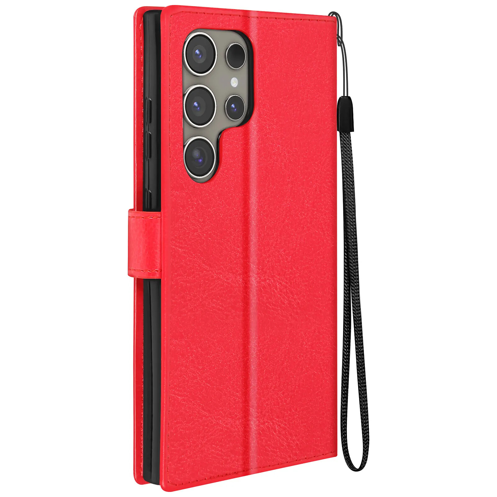 Étui Portefeuille Mayaxess Pour IPhone 15 - Couleur Rose Champagne Similicuir - Avec Dragonne