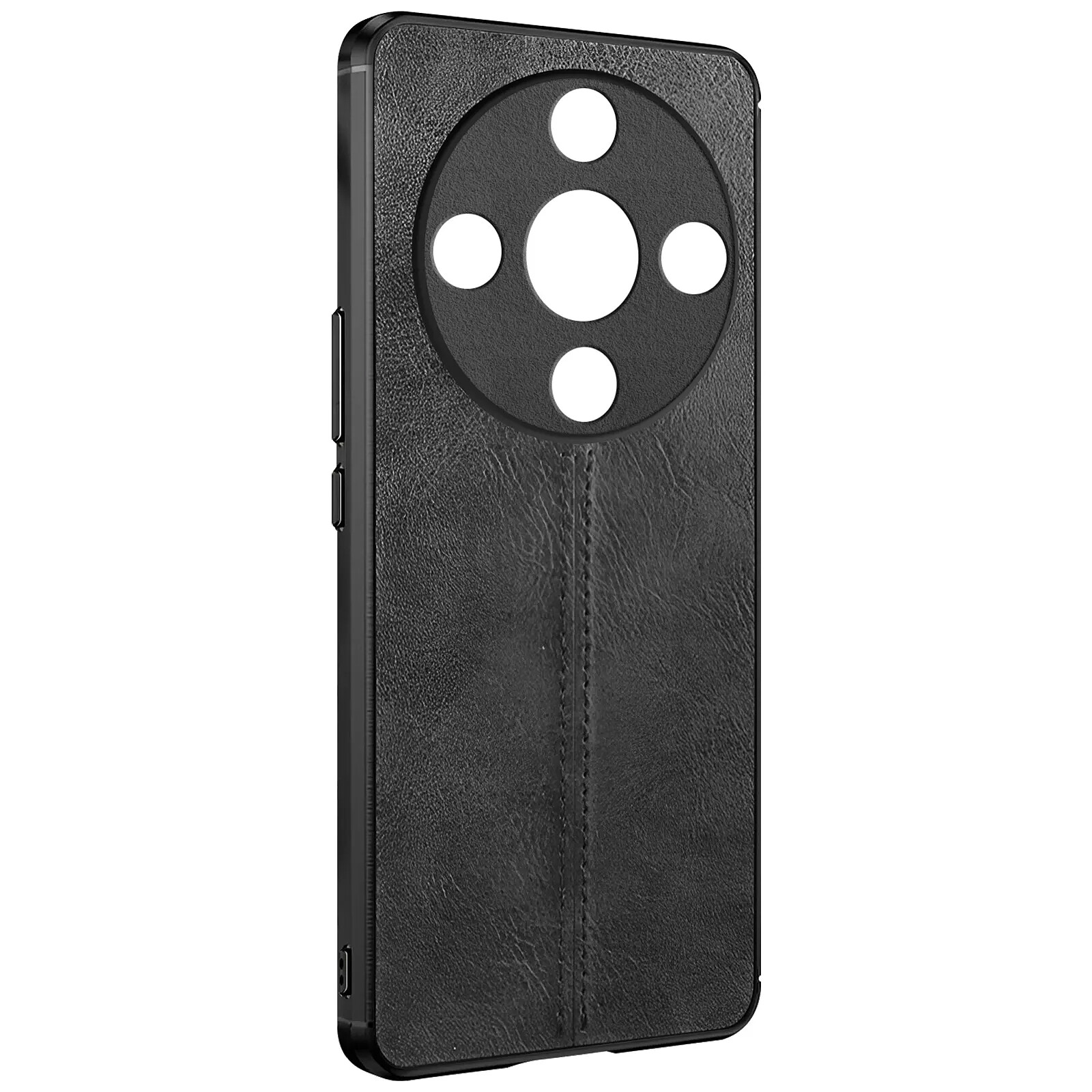 Coque Avizar Pour Honor Magic 6 Lite 5G - Aspect Cuir Cowhide, Noir - Neuf