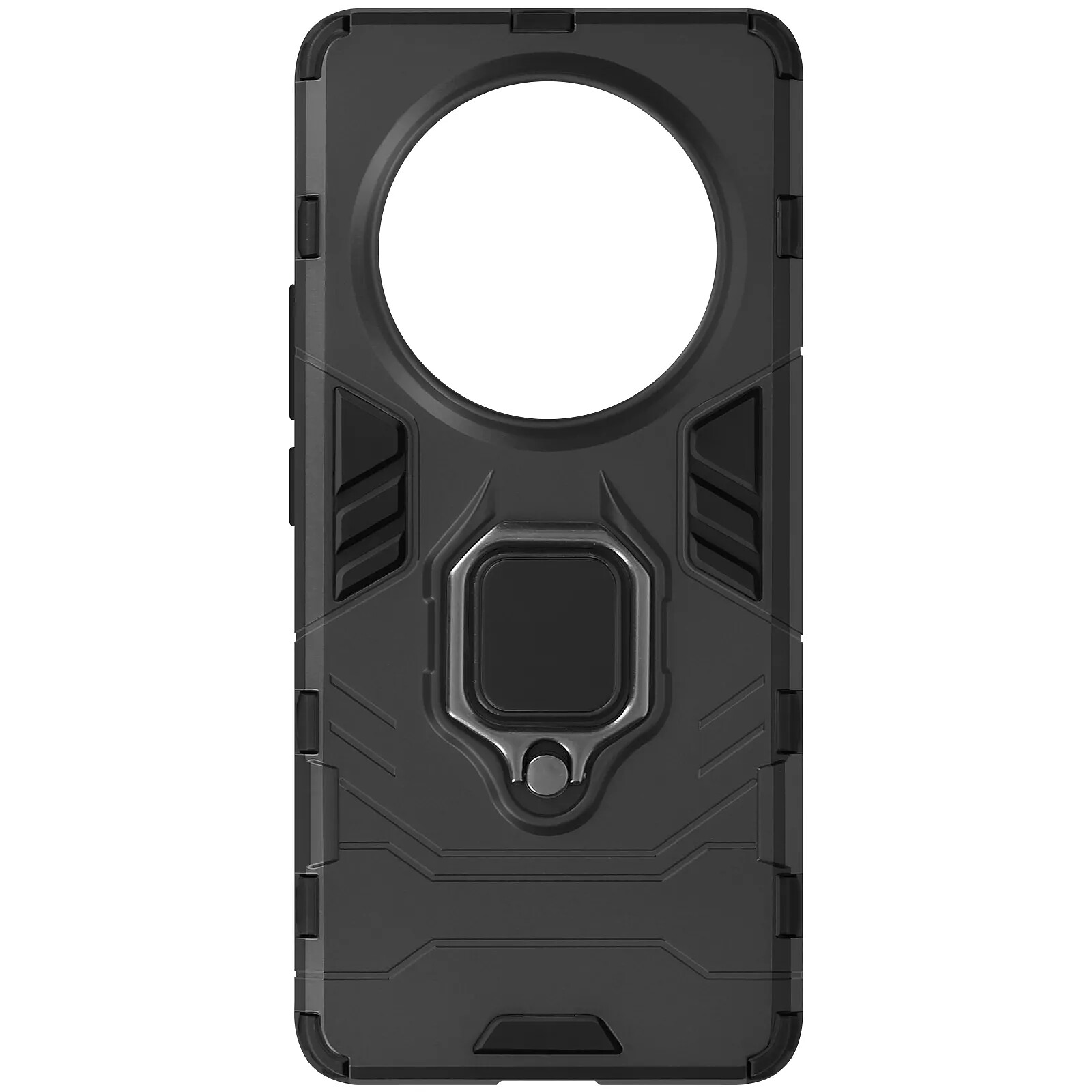 Coque Rouge avec Anneau Support Métallique Rotatif pour Honor 90 Lite