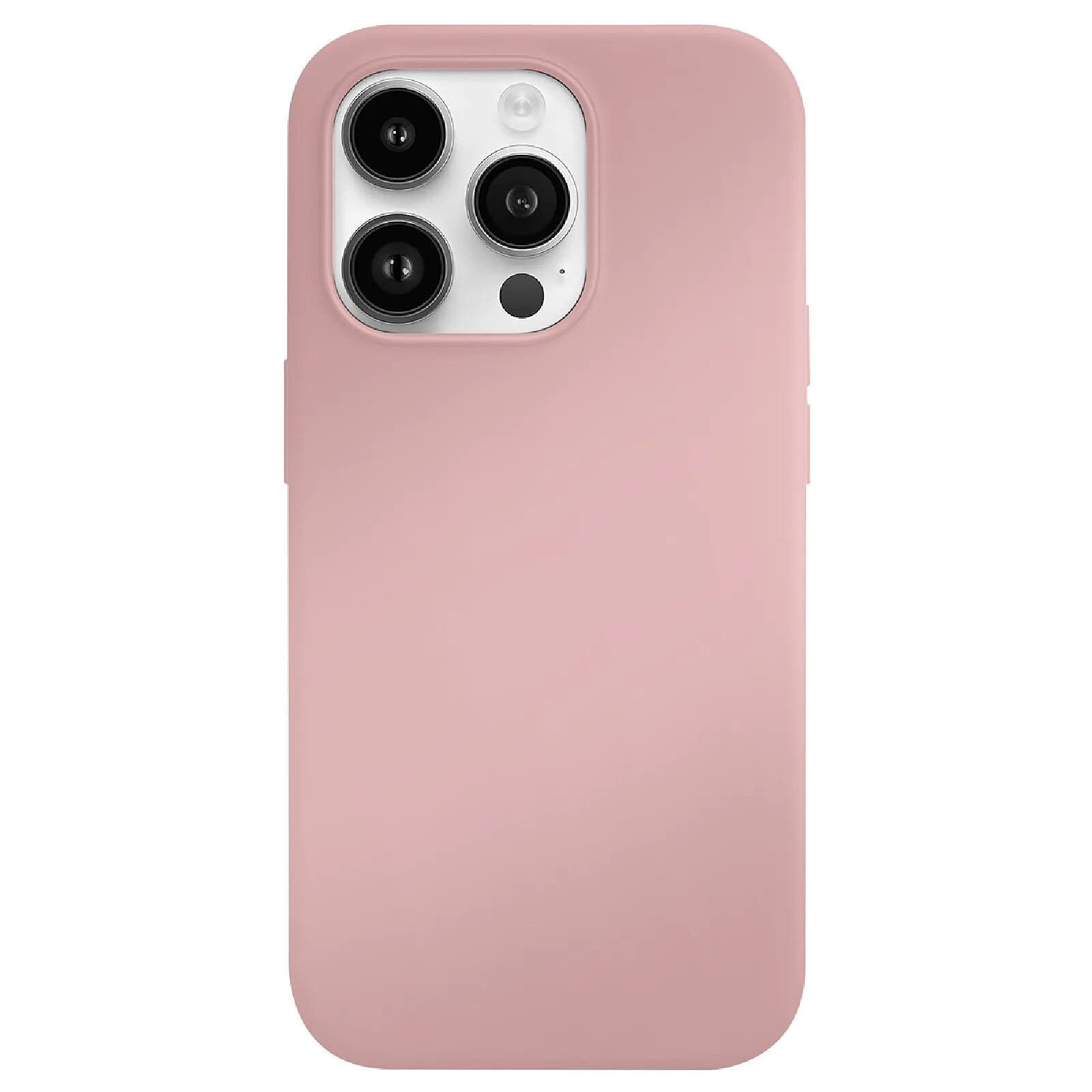 Jaym Coque Magsafe pour Apple iPhone 13 Pro Premium Silicone Microfibre Rose