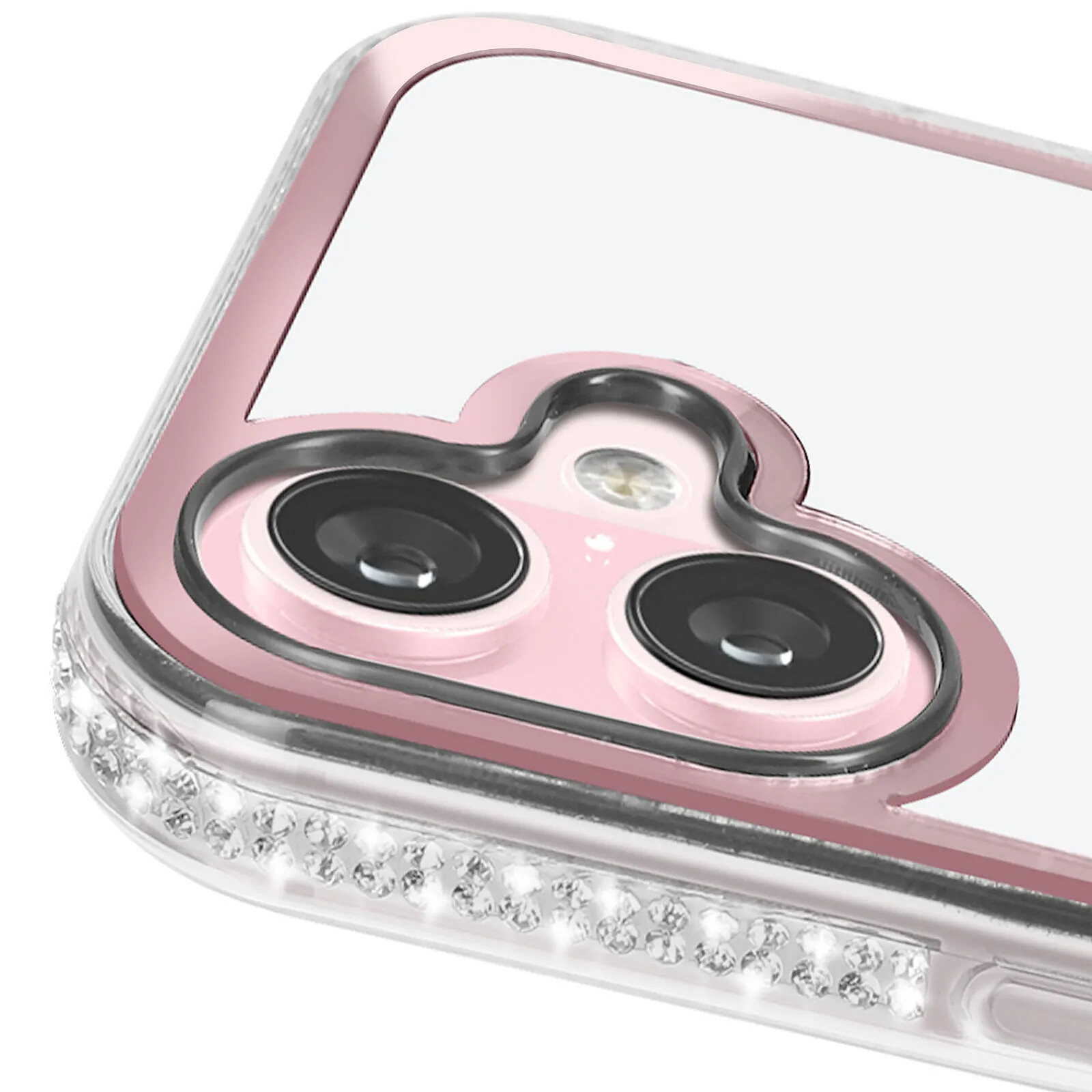 Coque Claire's Pour IPhone 5 - Métallisé Rose Fuscia - Cristal Bling