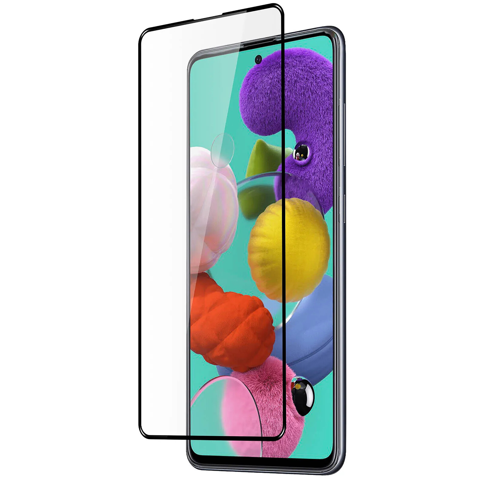 iMak Film pour Samsung Galaxy A51 Verre Trempé 9H Antichoc Anti-traces Bords Biseautés Transparent