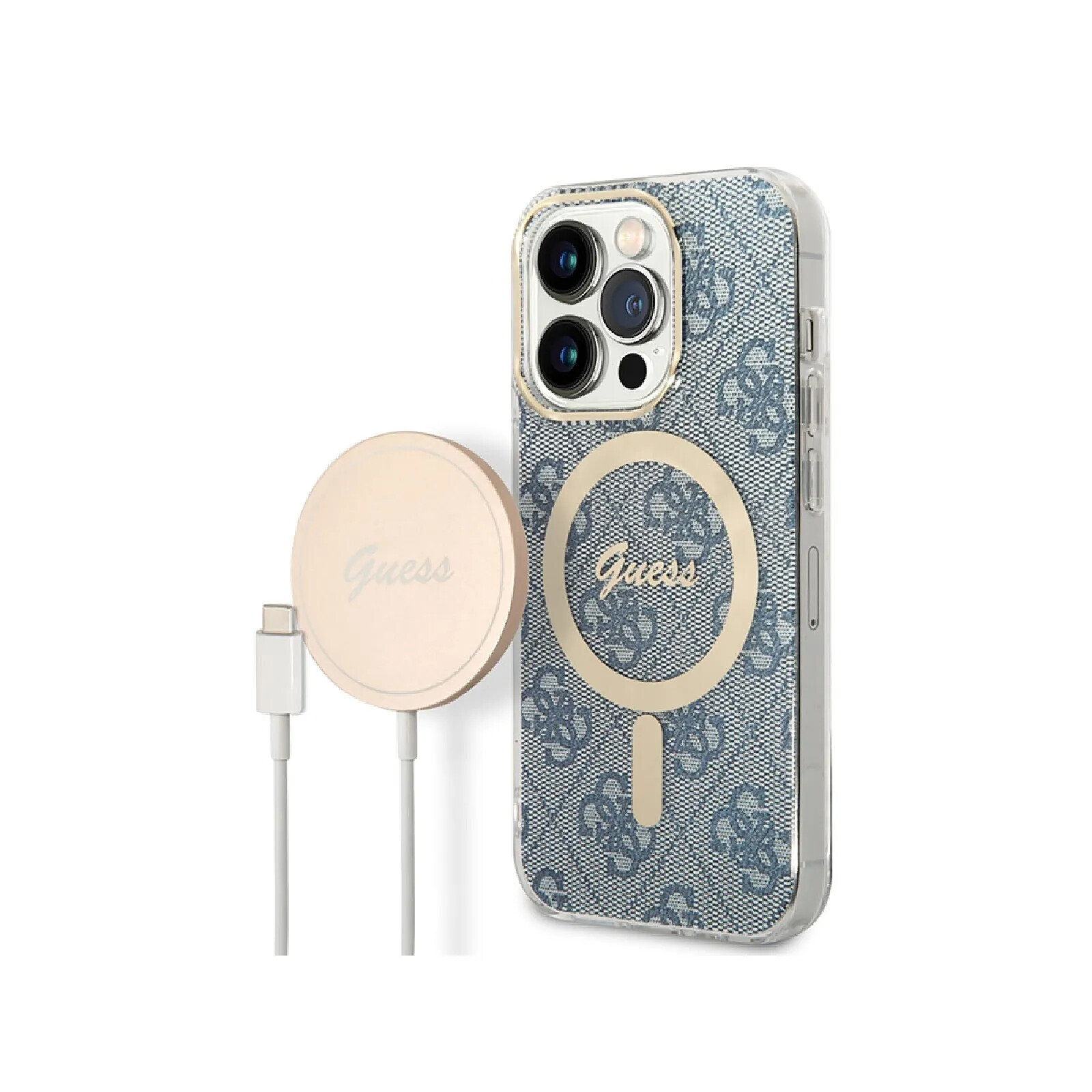 guess-bundle-coque-pour-iphone-14-pro-magsafe-4g-et-chargeur-sans-fil