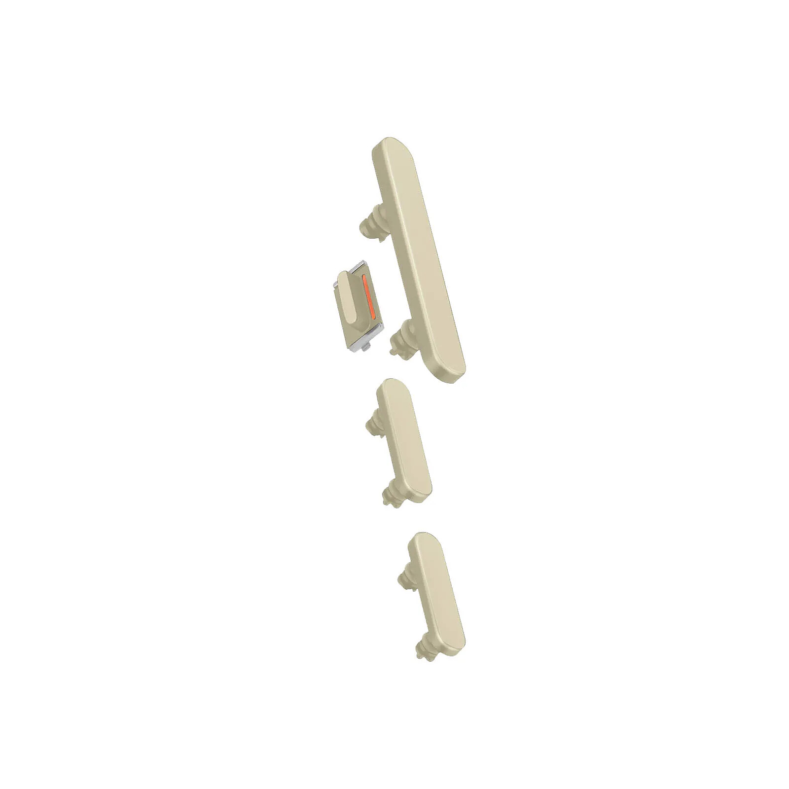 Clappio Bouton Power, Volume et Silencieux pour iPhone 15 et 15 Plus