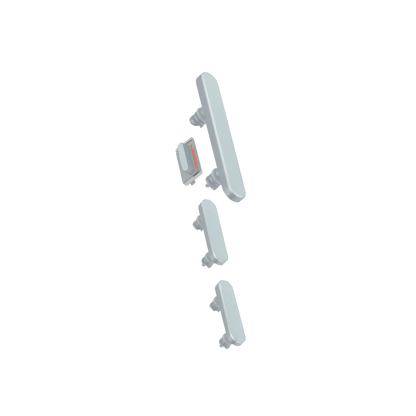Clappio Bouton Power, Volume et Silencieux pour iPhone 15 et 15 Plus