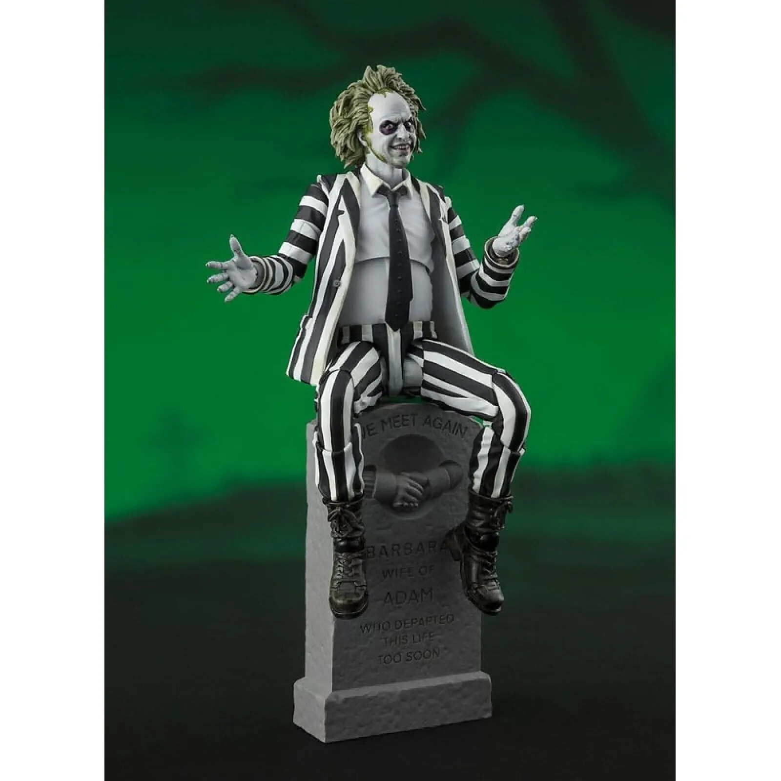 cigarette guy from beetlejuice Figurine Cinéma 19.5cm Officielle Figurine Beetlejuice Smoking Guy -  Squelette Cendres 19.5cm