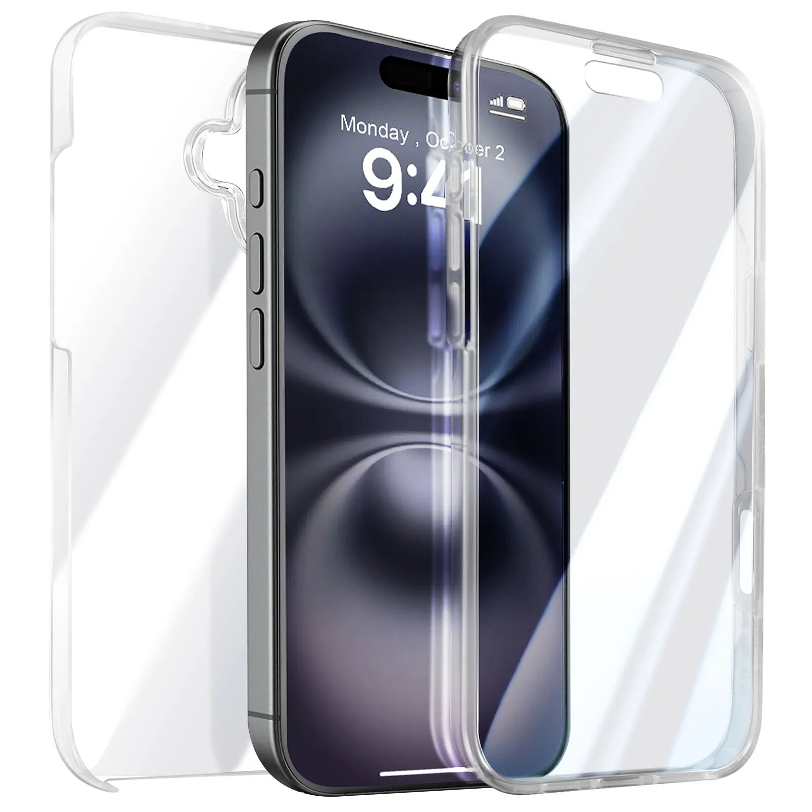 Avizar Coque Intégrale pour iPhone 16 Plus Protection Dos et Écran