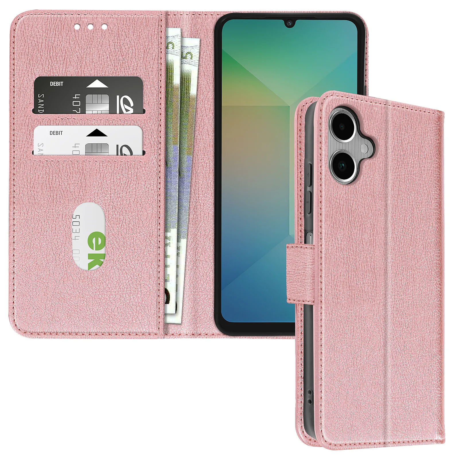 Avizar Étui pour Samsung Galaxy A06 Clapet Portefeuille et Support Vidéo