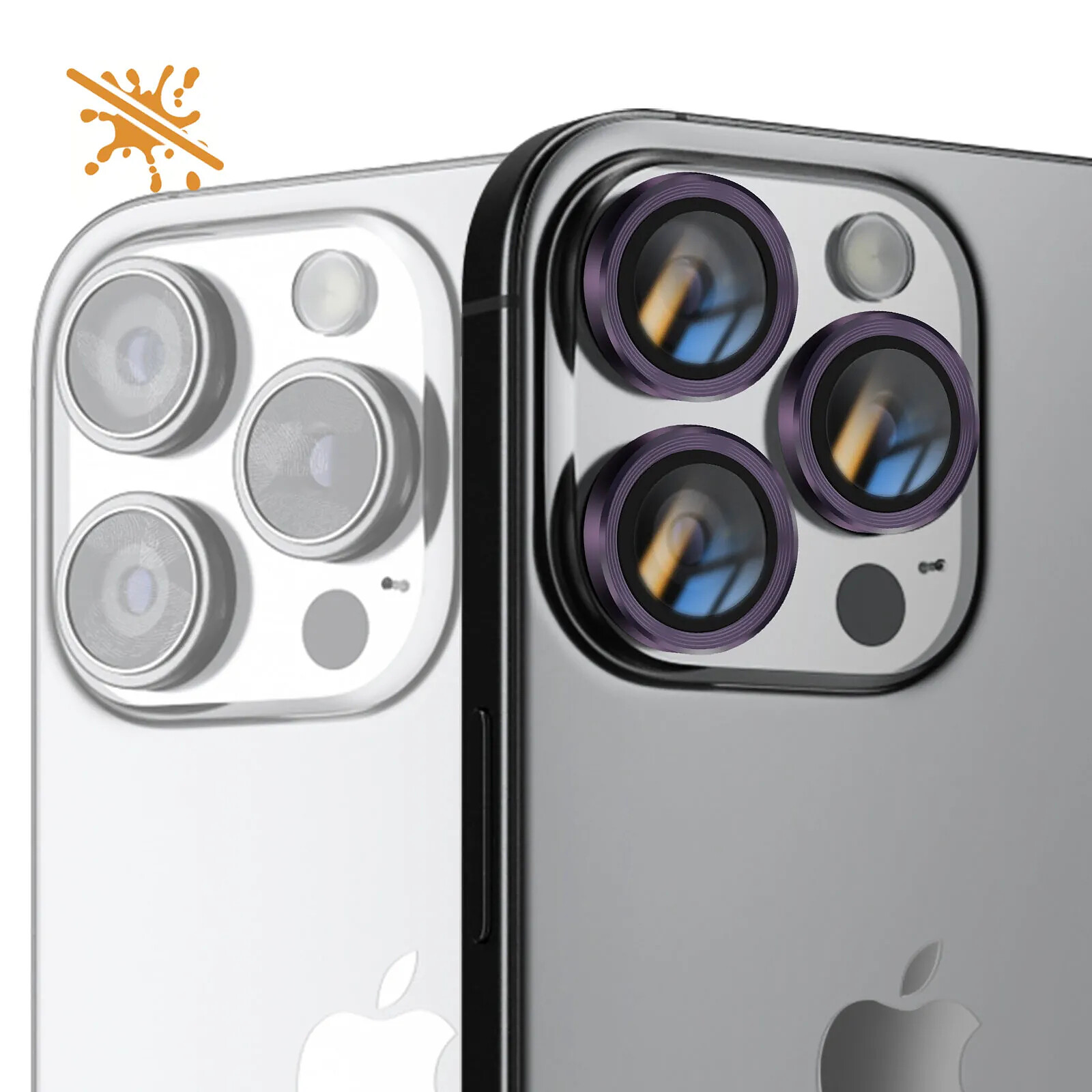 Protection Lentille Caméra Arrière IPhone 6 Plus Argent - Verre Trempé, Générique, Neuf