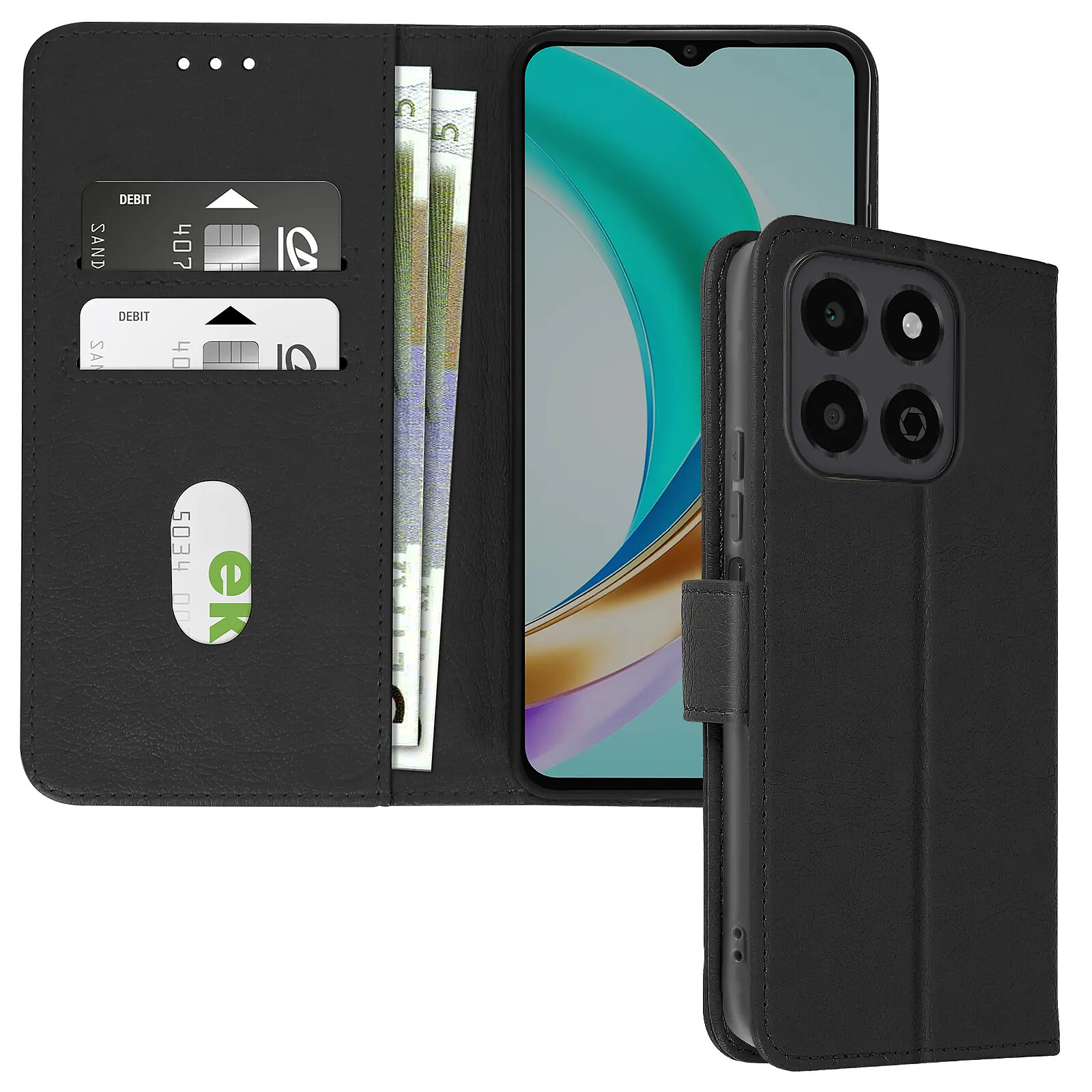 Avizar Étui pour Honor X6b Clapet Portefeuille et Support Vidéo