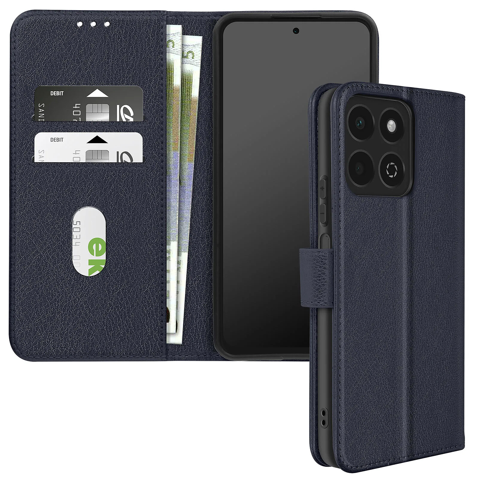 Avizar Étui pour Honor 200 Smart Clapet Portefeuille et Support Vidéo