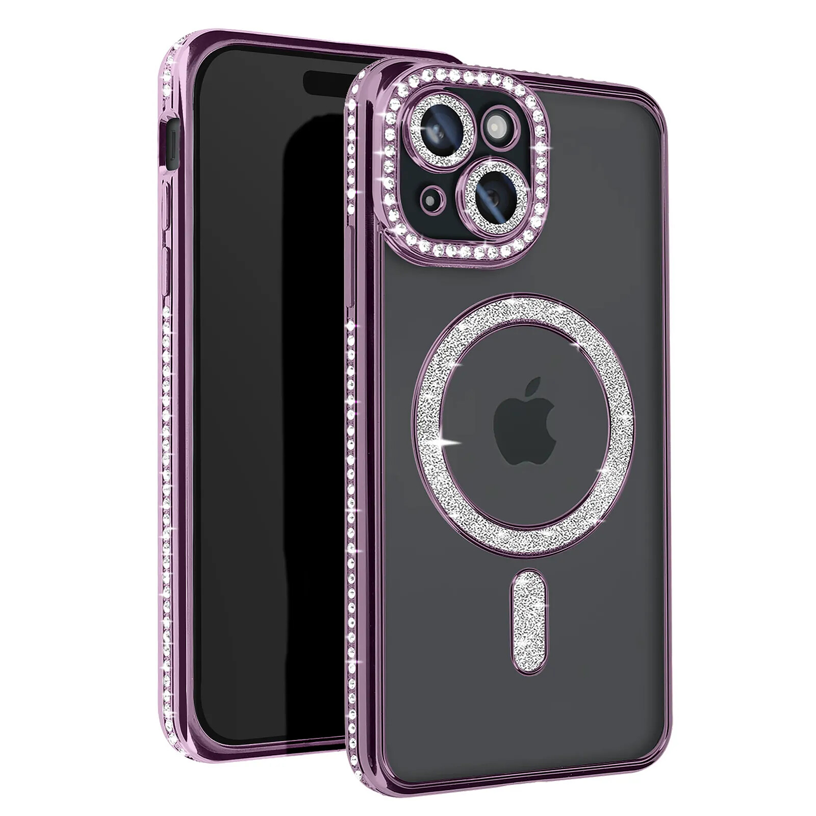 Coque AVIZAR Diamant iPhone 15 MagSafe Violet