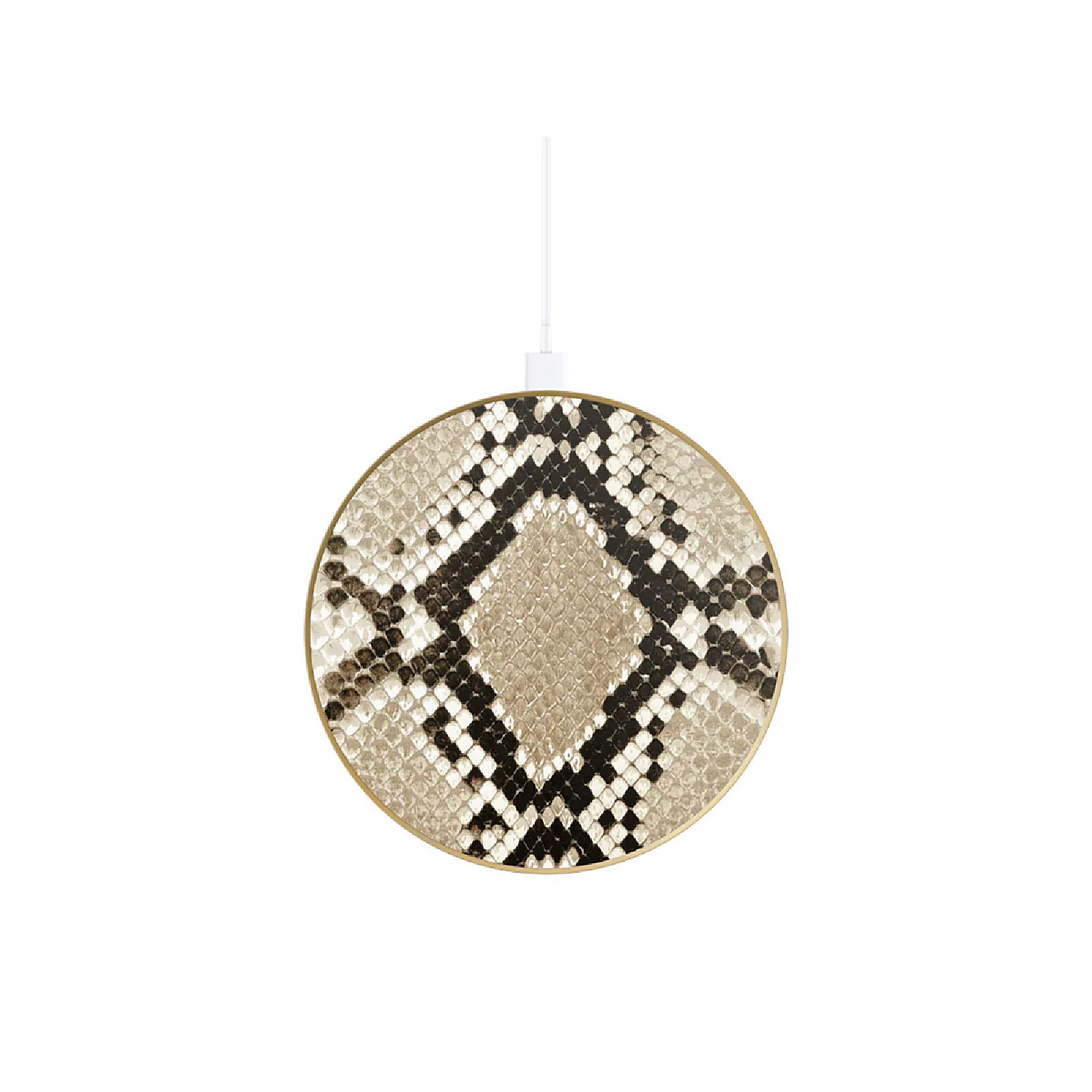 IDEAL OF SWEDEN Chargeur Sans Fil Qi pour Smartphones/AirPods 10W Modèle Sahara Snake Camouflage