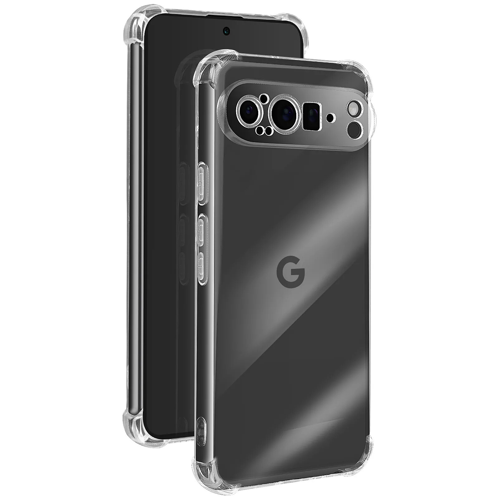 Coque Transparente Anti-jaunissement Pour Google Pixel 9A - Protection Militaire, Renforcée Aux Coins - 8