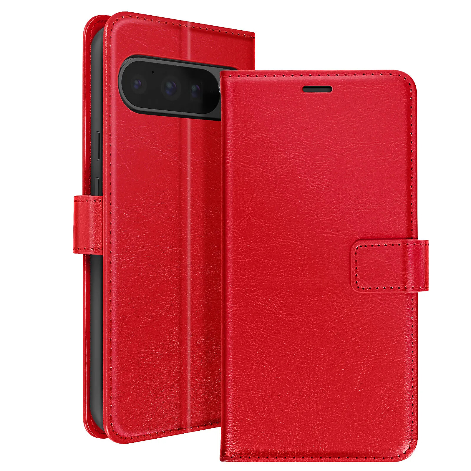 Étui Honor Magic 7 Lite Mayaxess - Portefeuille Avec Dragonne - Rouge