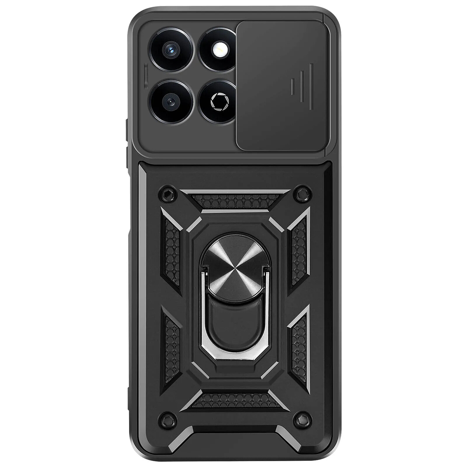 Mayaxess Coque pour Honor 200 Smart Bague Support Cache Caméra Coulissant Noir