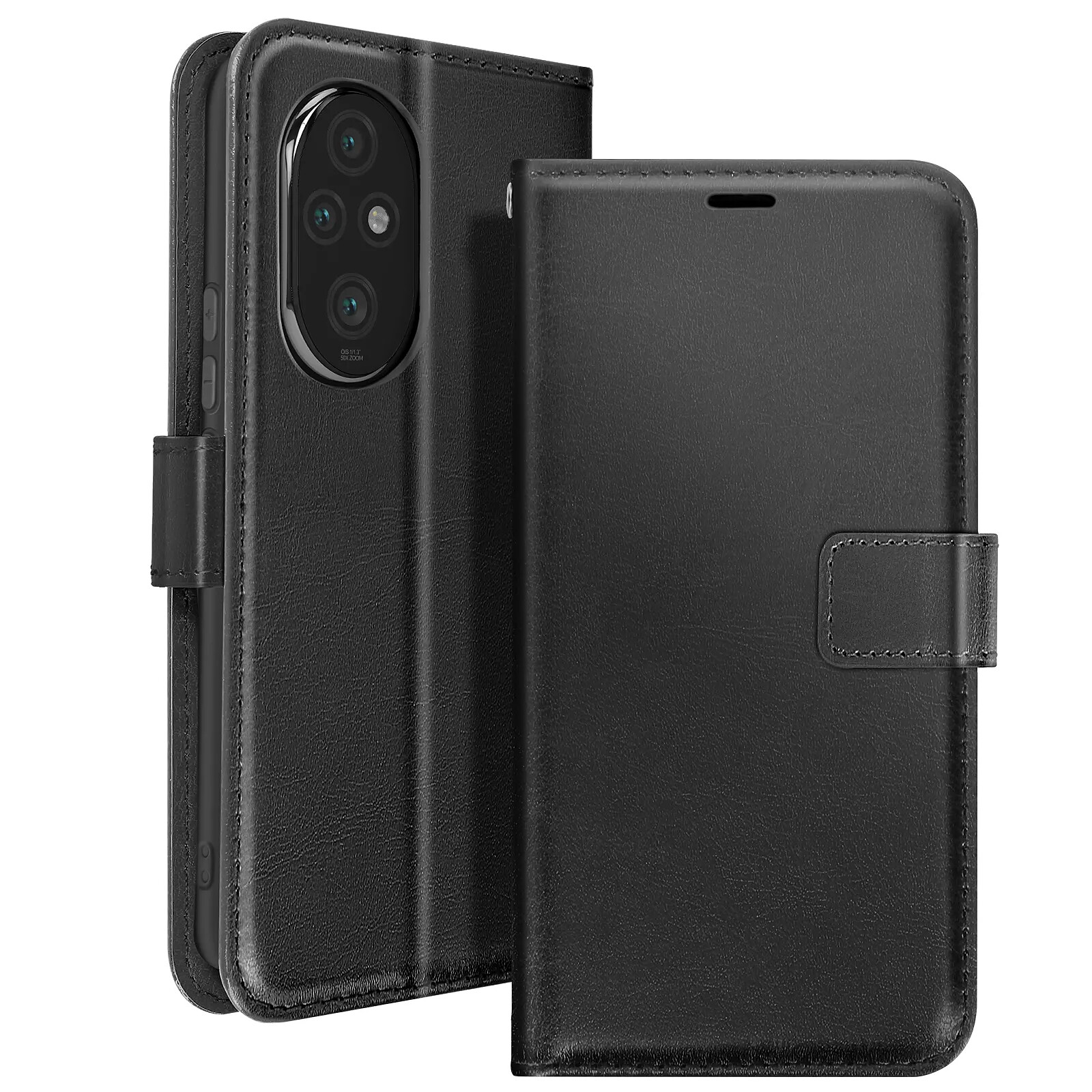 Mayaxess Étui pour Honor 200 Pro Portefeuille avec Dragonne Noir