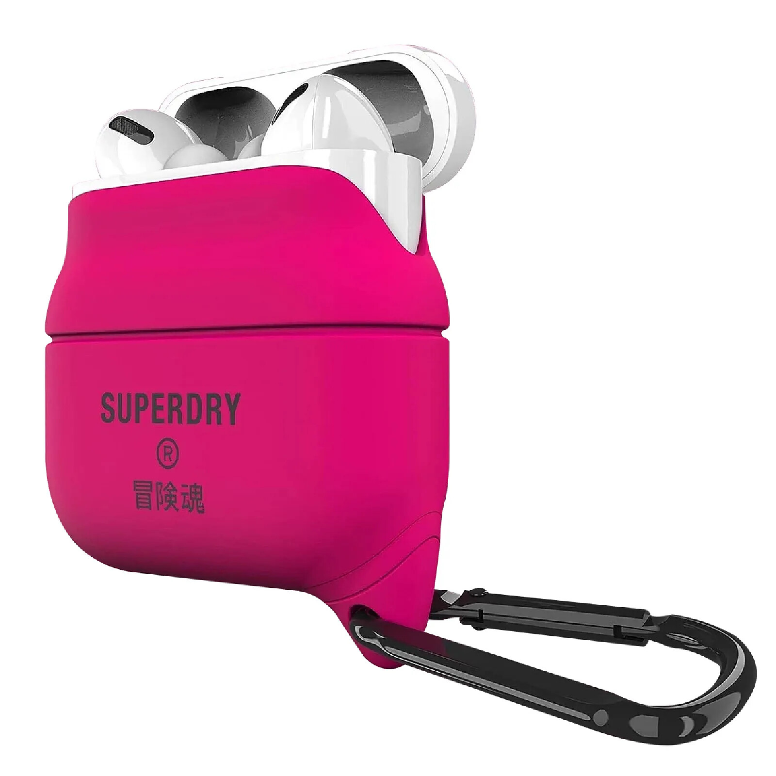 Superdry Coque pour Airpods Pro Anti-choc en Silicone Rose